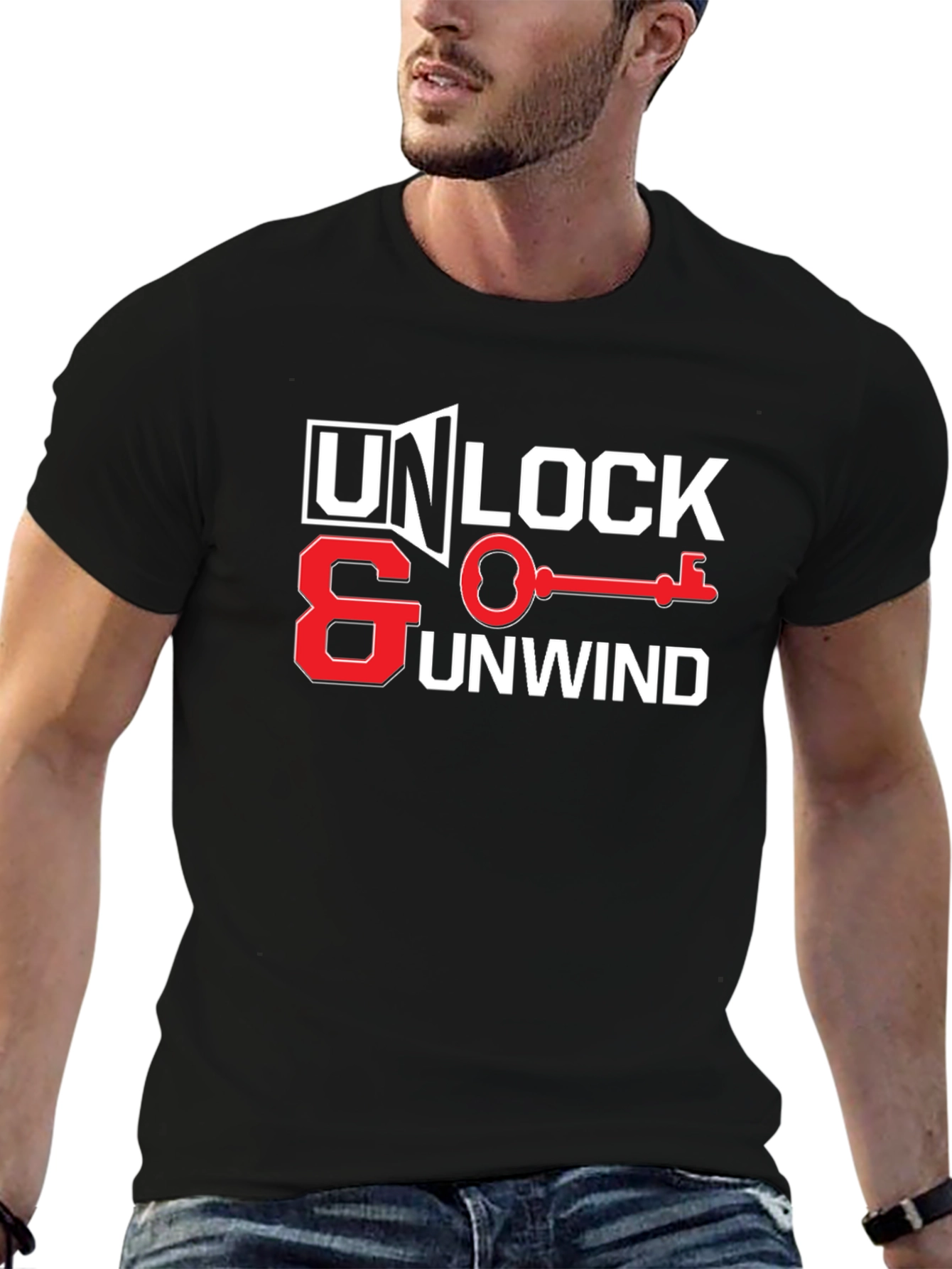 Unlock & Unwind Graphic Tee - Relaxed Style
