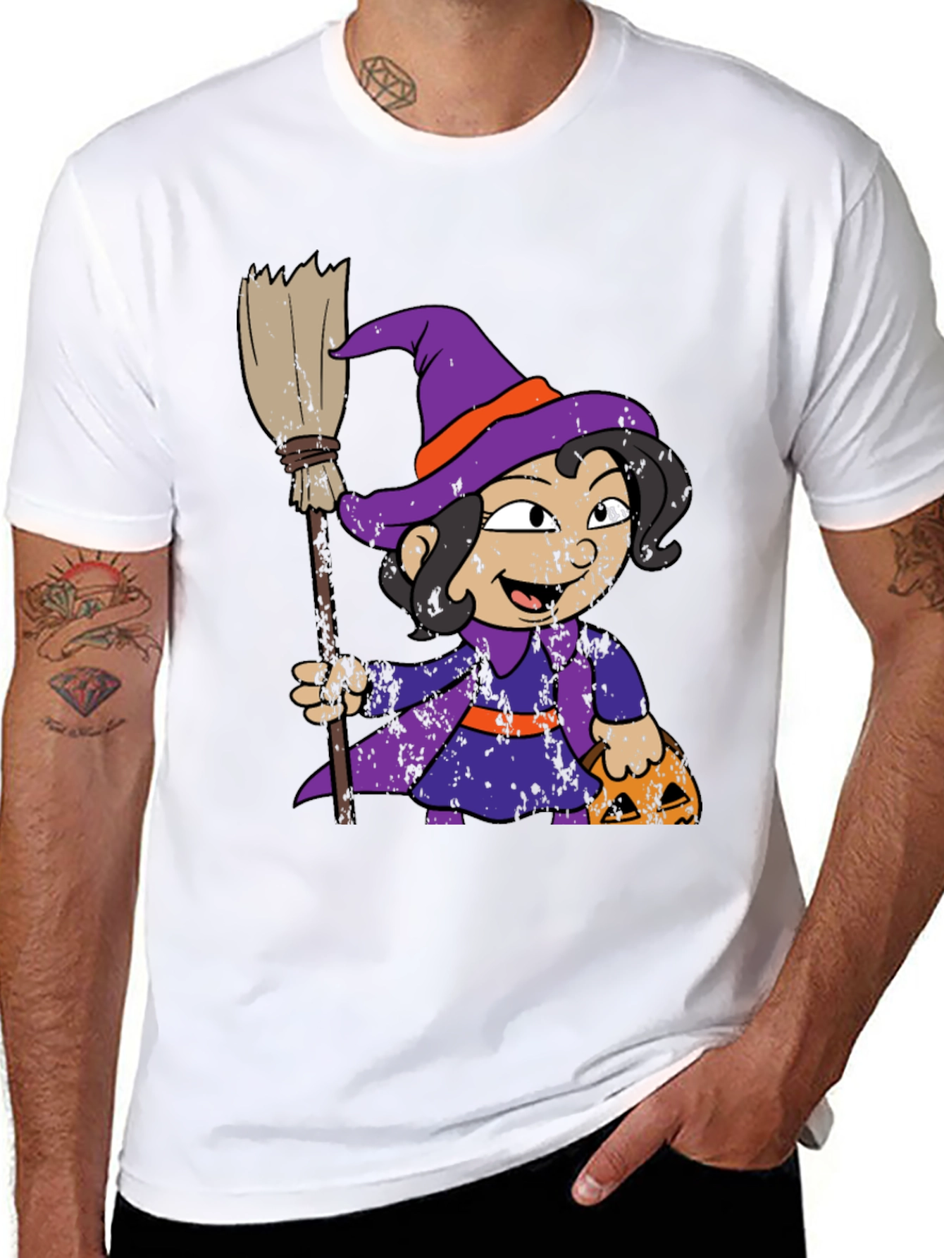 Witch Graphic Tee - Halloween Style!