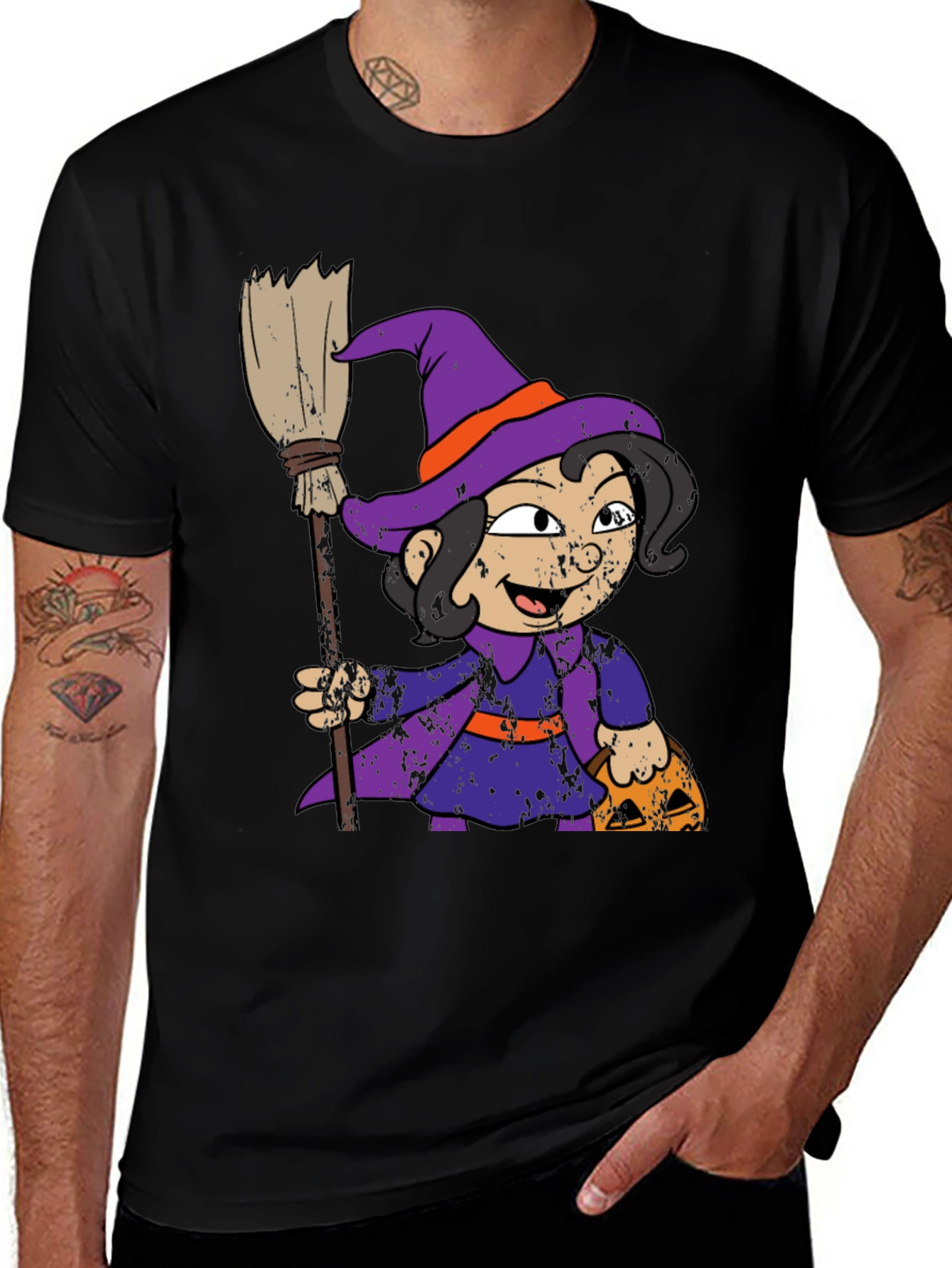 Witch Graphic Tee - Halloween Style!