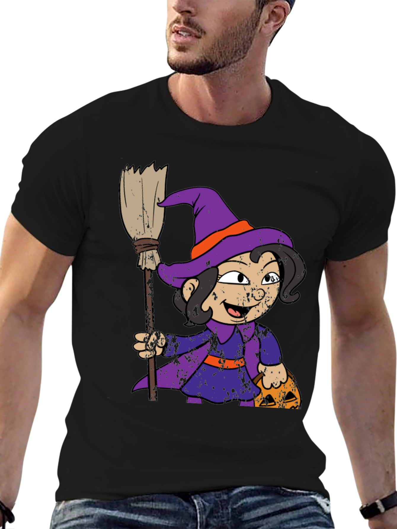 Witch Graphic Tee - Halloween Style!