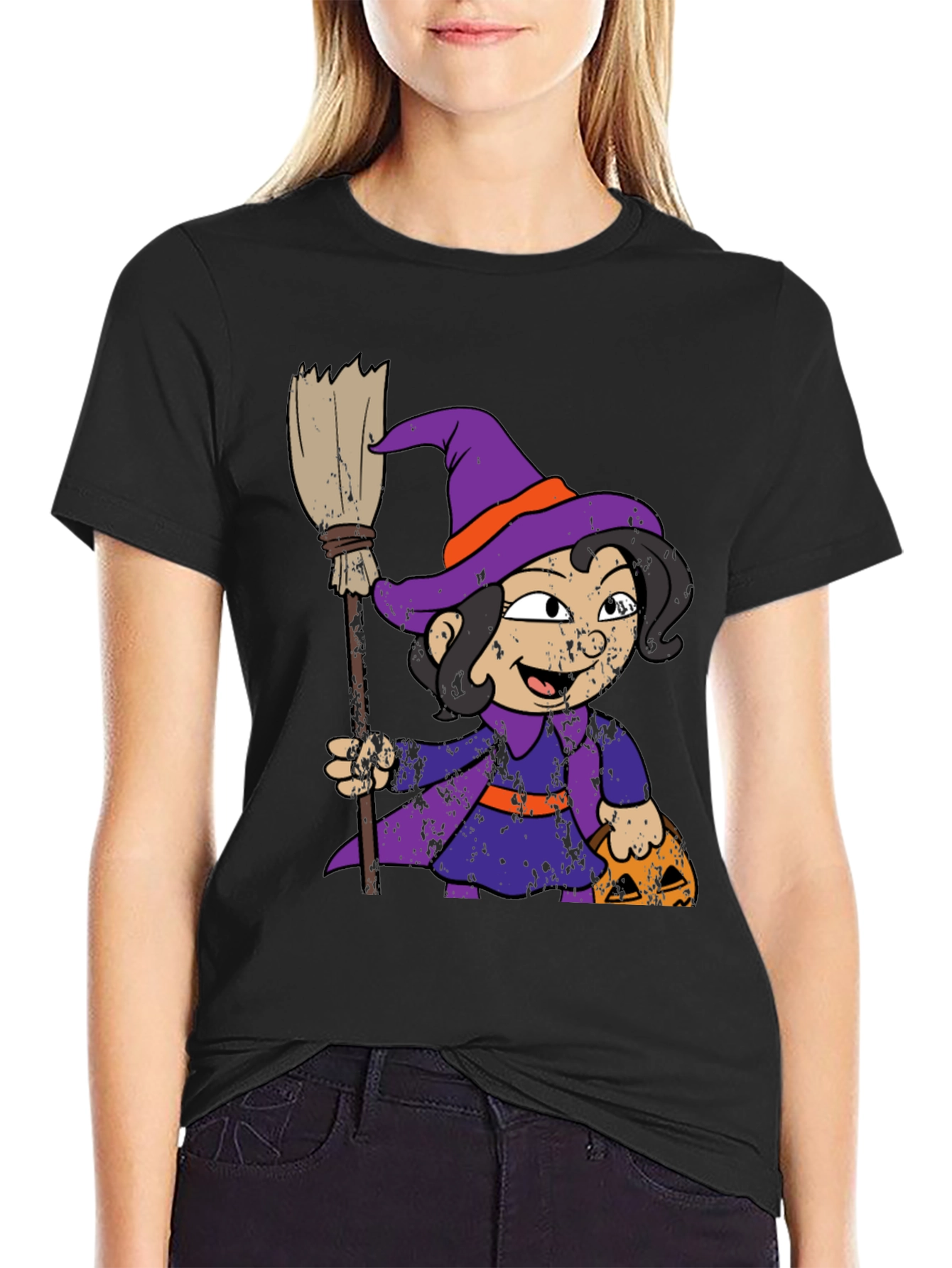 Witch Graphic Tee - Halloween Style!