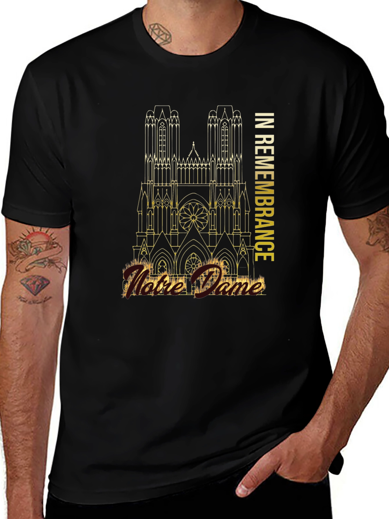 Notre Dame Remembrance Graphic Tee
