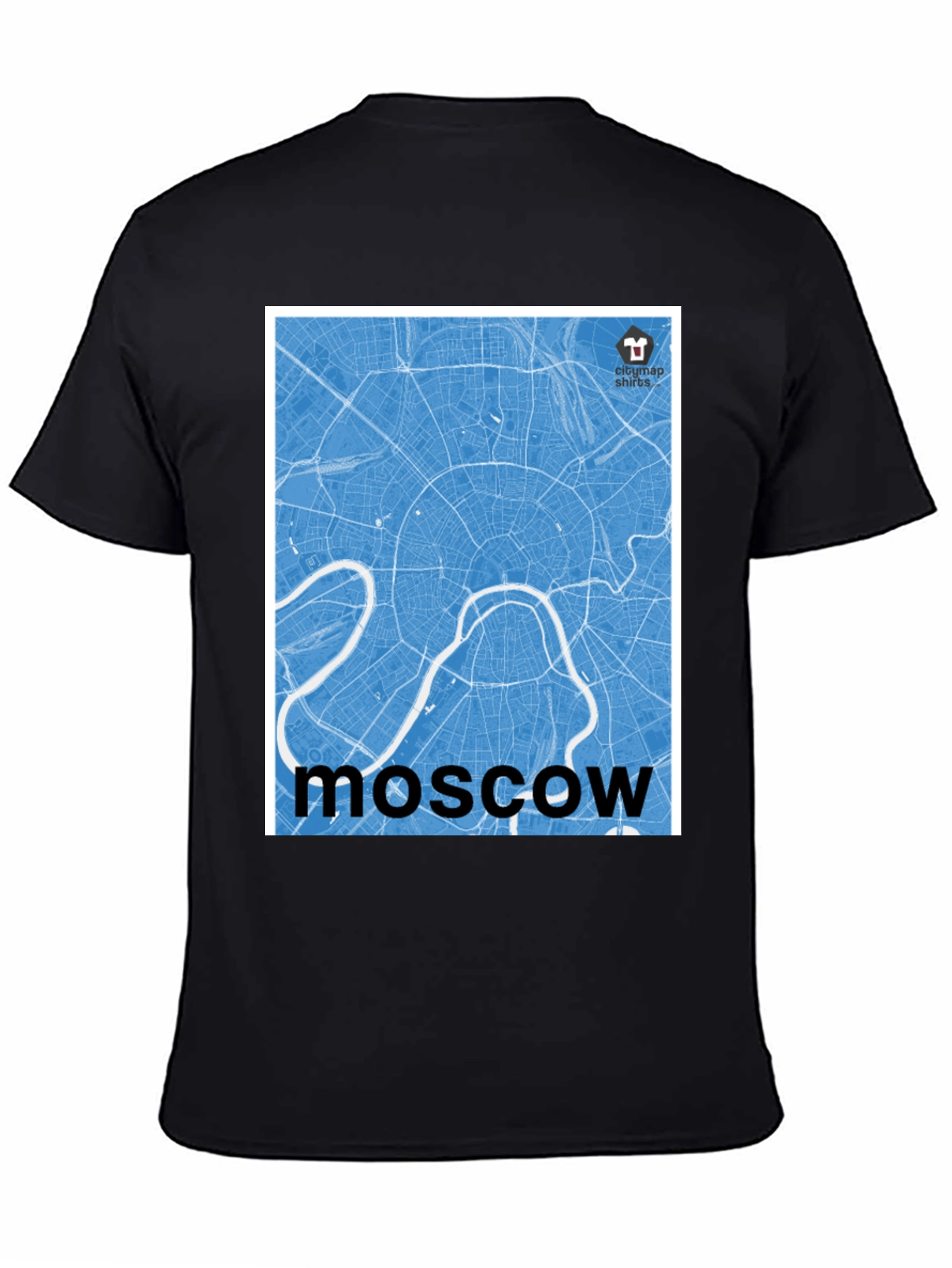 Moscow City Map T-Shirt - Cool Urban Graphic Tee