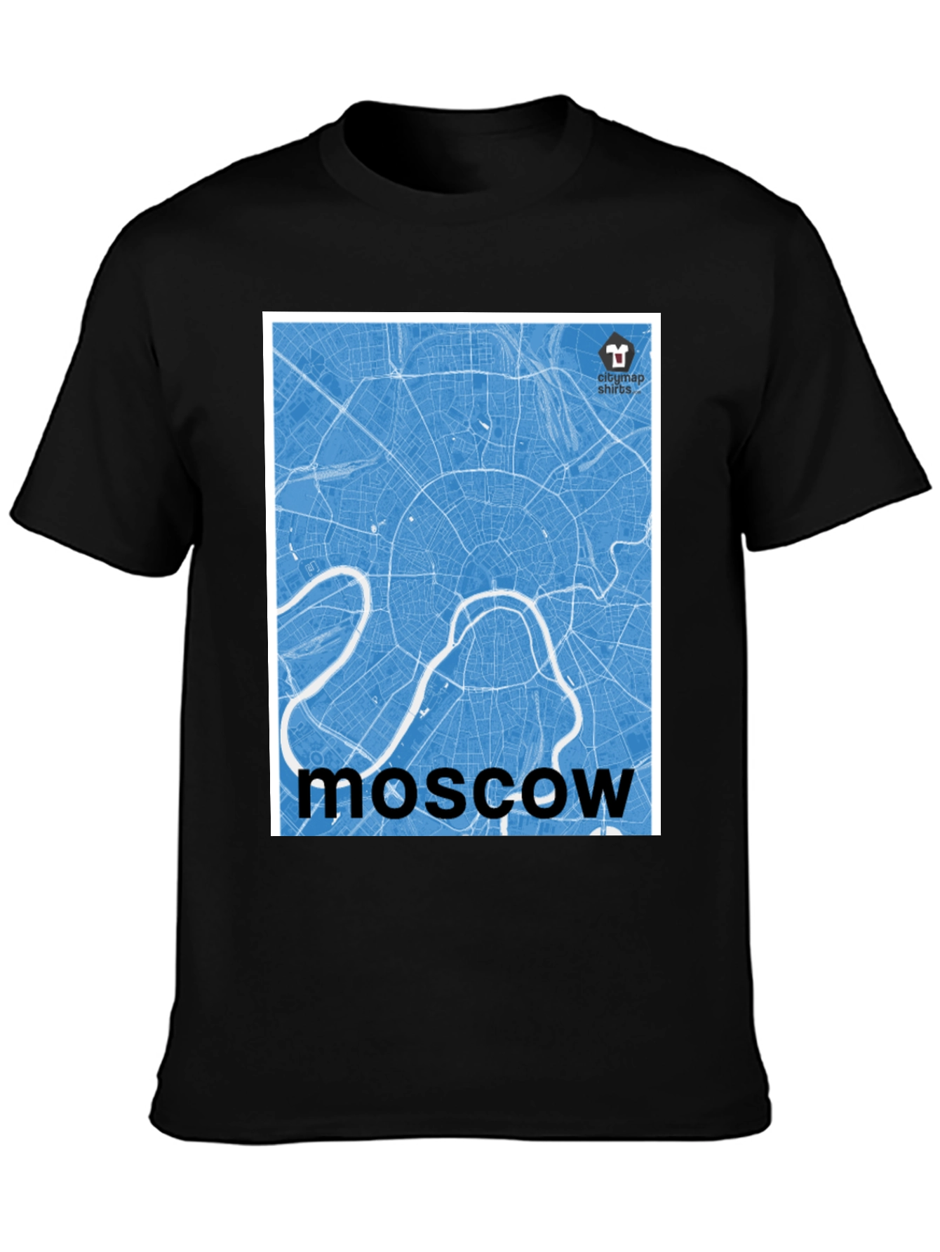 Moscow City Map T-Shirt - Cool Urban Graphic Tee