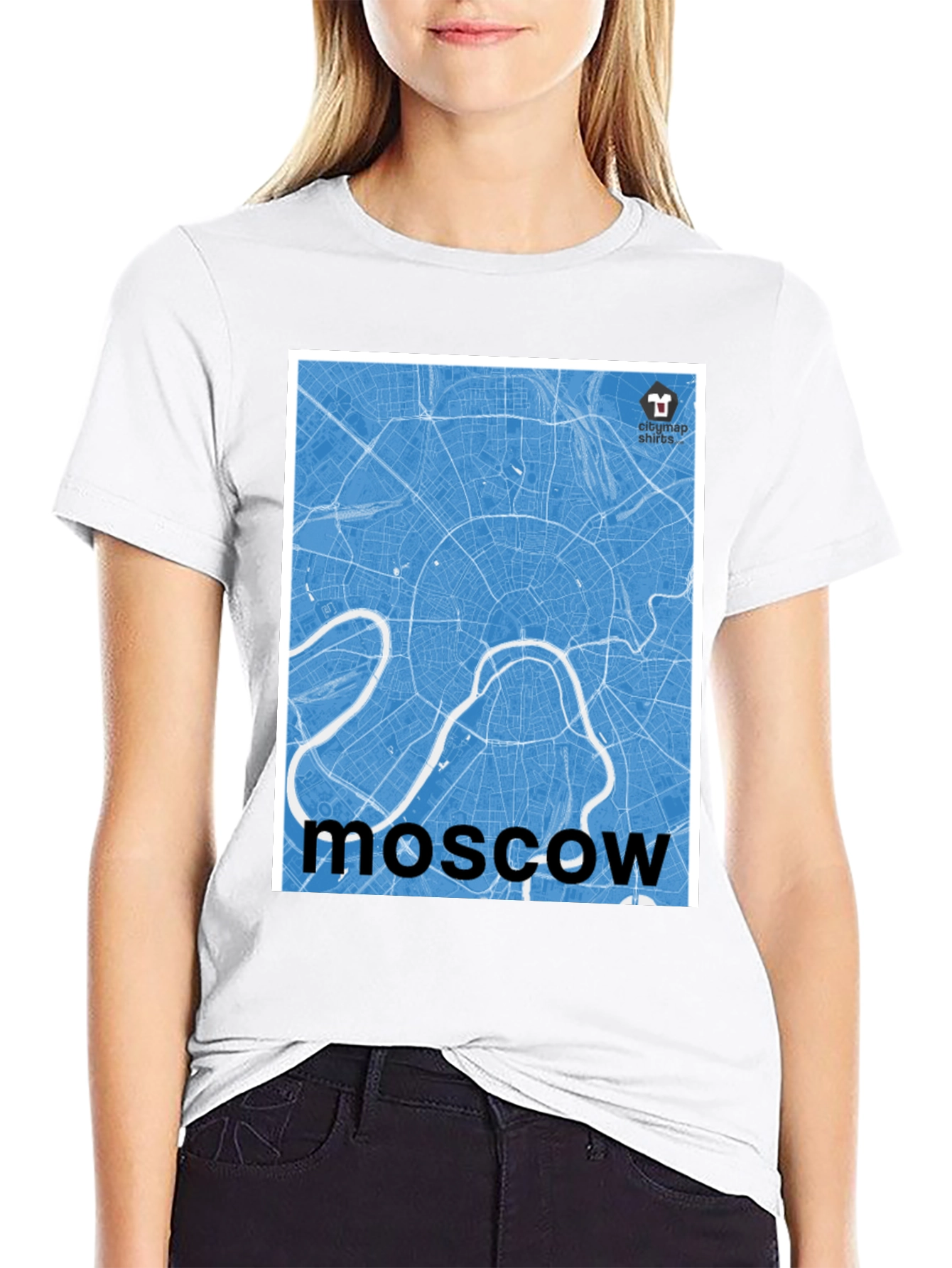 Moscow City Map T-Shirt - Cool Urban Graphic Tee