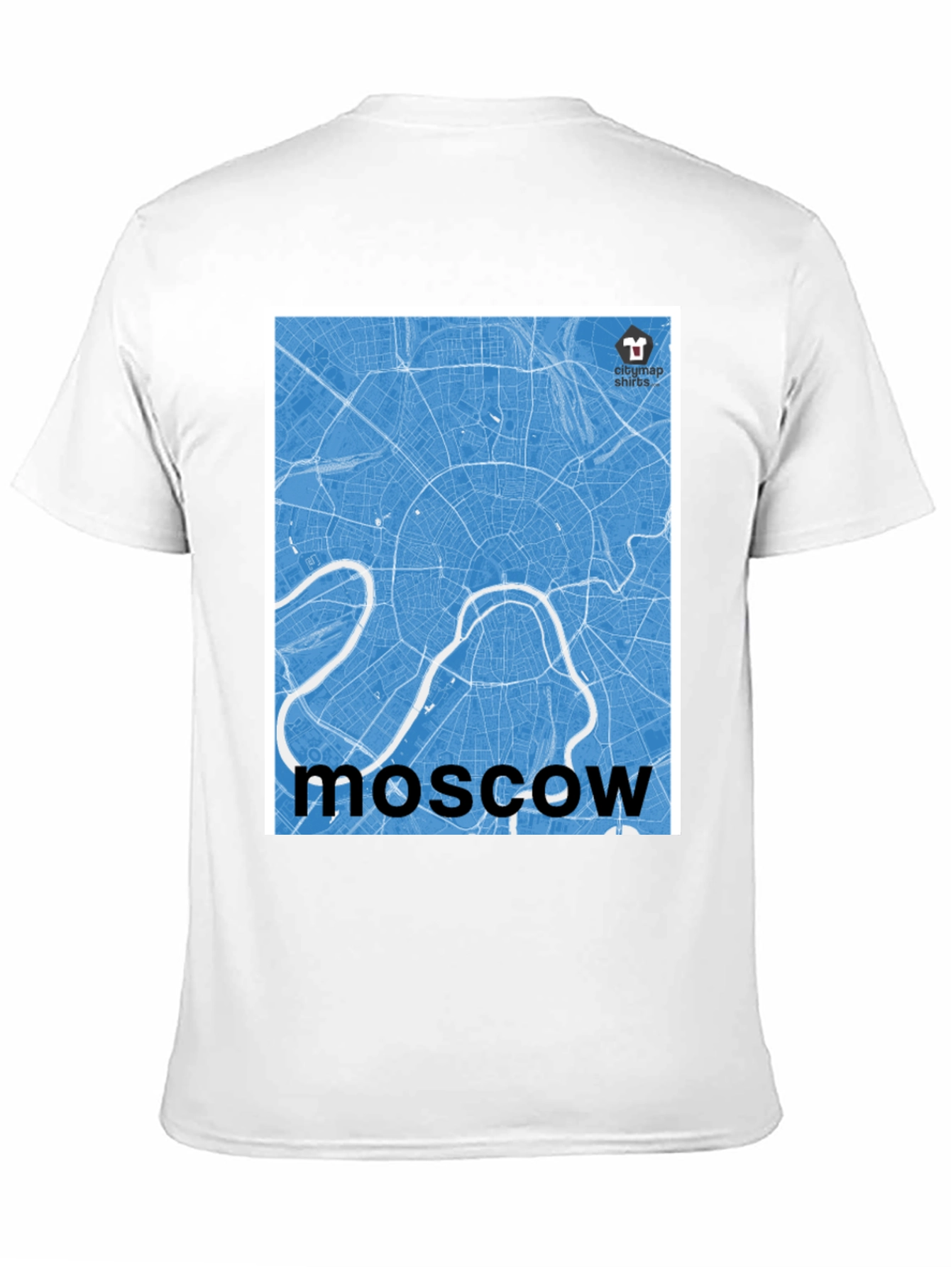Moscow City Map T-Shirt - Cool Urban Graphic Tee