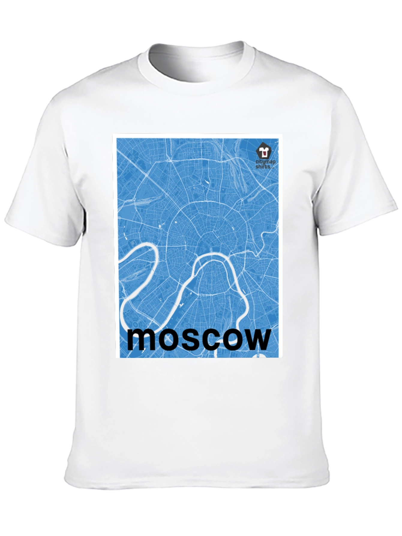 Moscow City Map T-Shirt - Cool Urban Graphic Tee