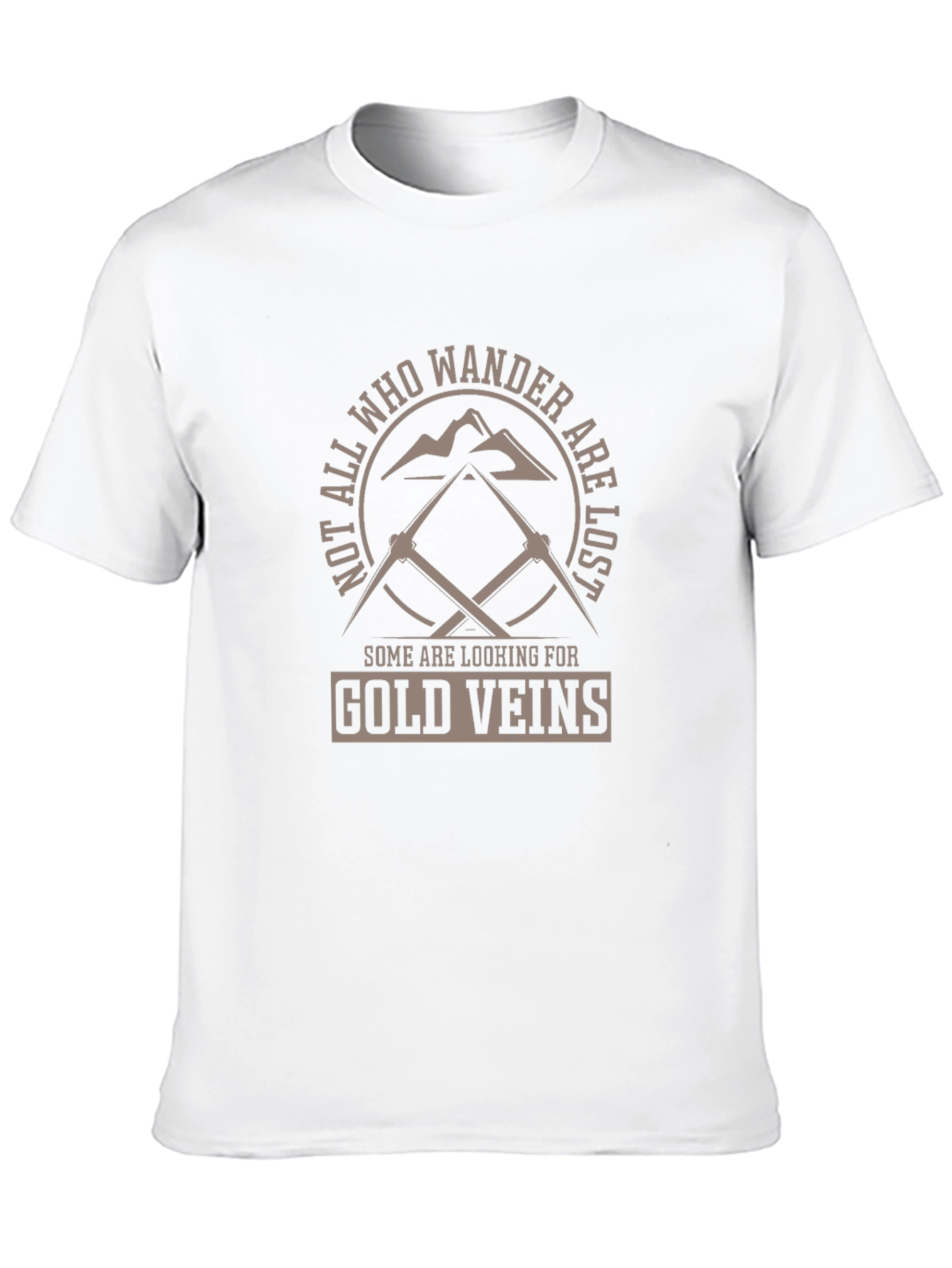 Wanderlust Gold Veins Black T-Shirt