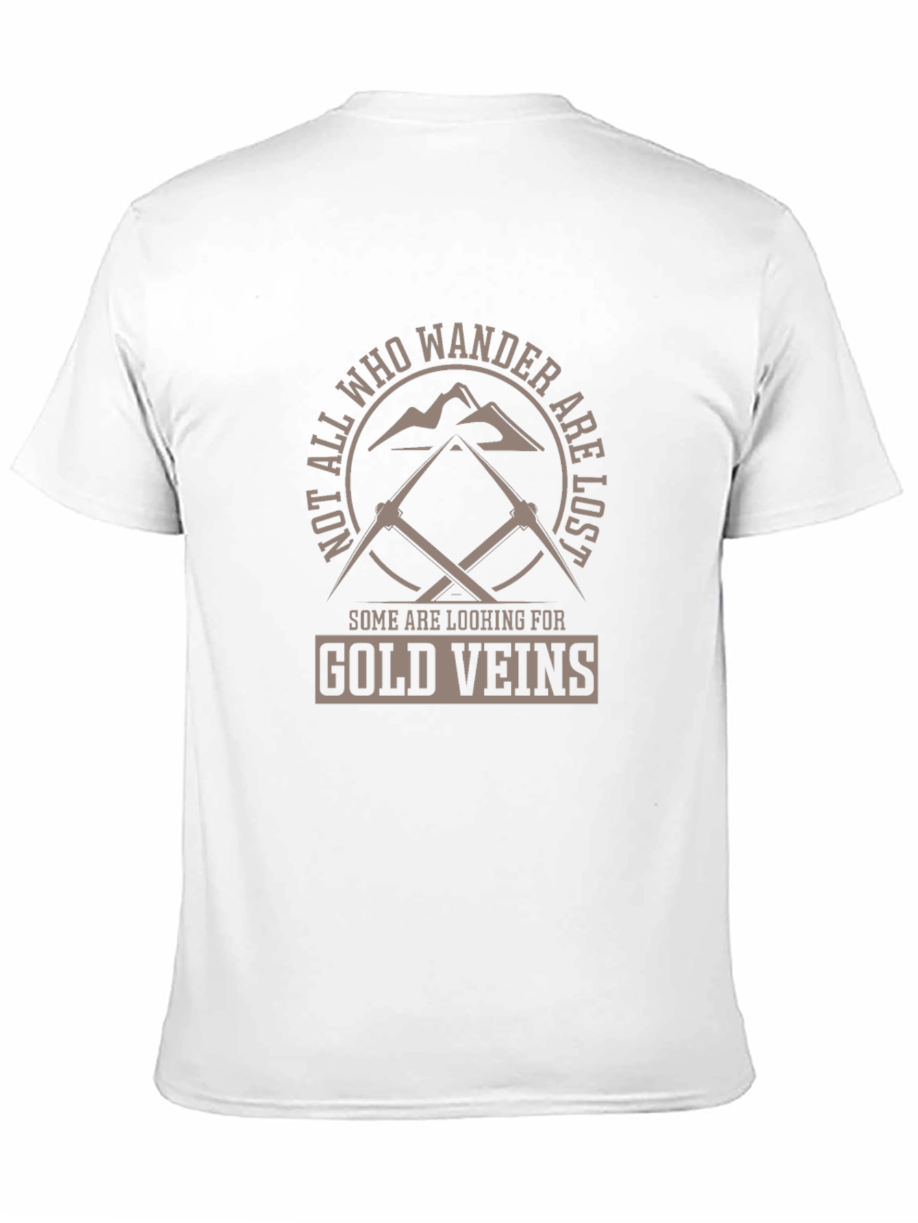 Wanderlust Gold Veins Black T-Shirt