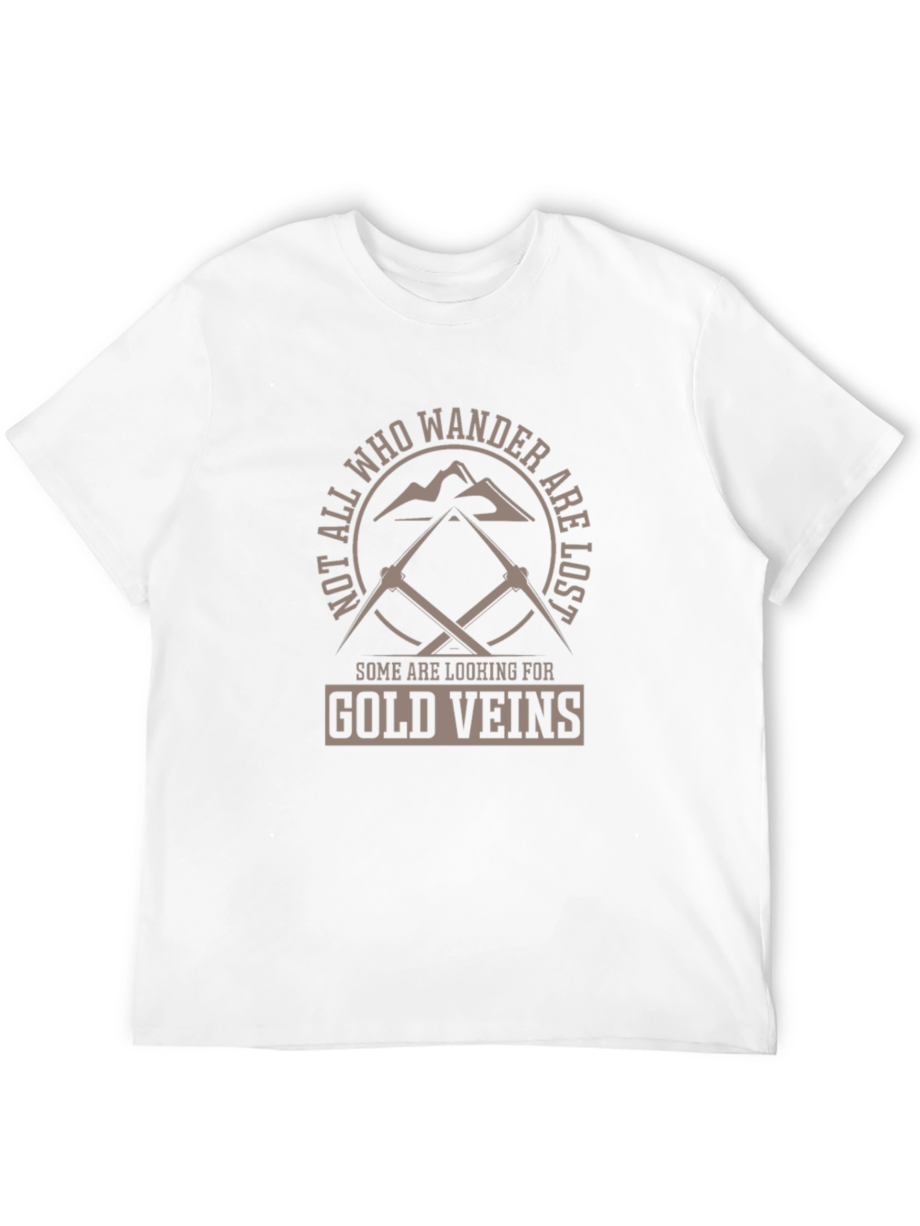 Wanderlust Gold Veins Black T-Shirt