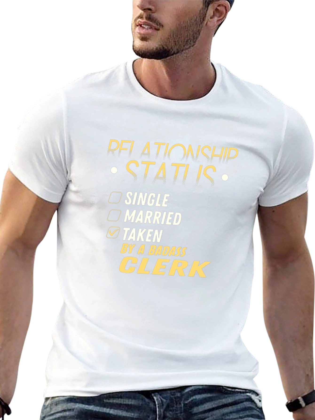 Badass Clerk Relationship Status T-Shirt