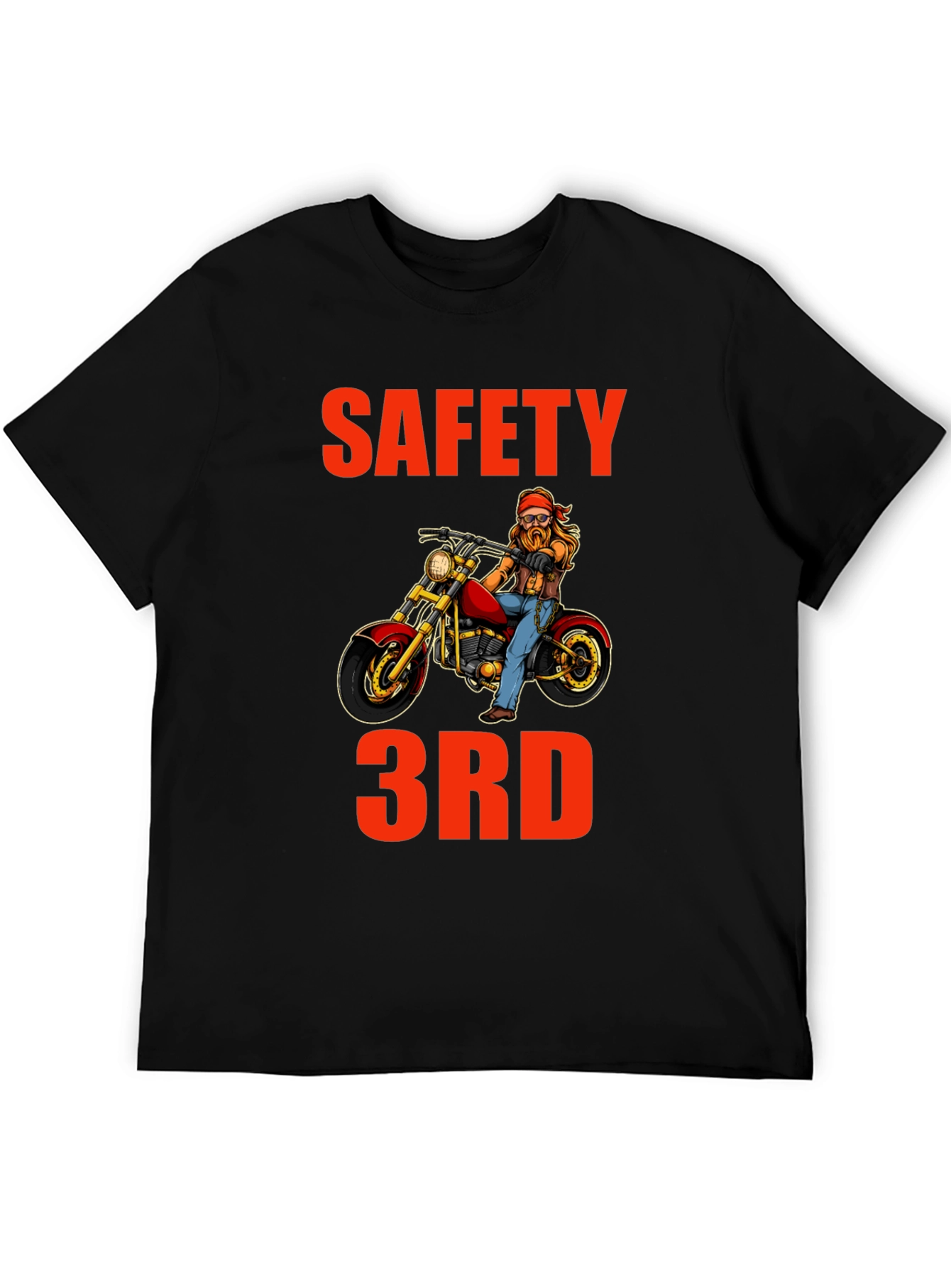 Safety 3rd Motorcycle T-Shirt - Funny Biker Tee