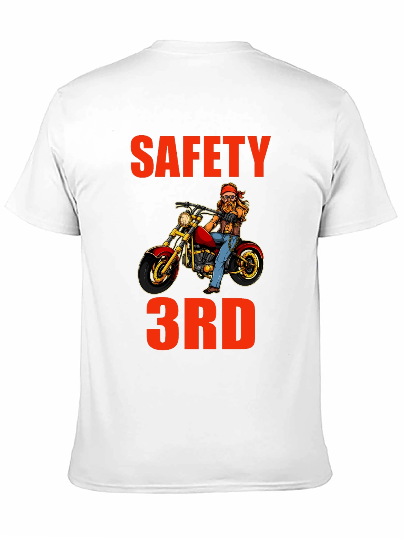Safety 3rd Motorcycle T-Shirt - Funny Biker Tee