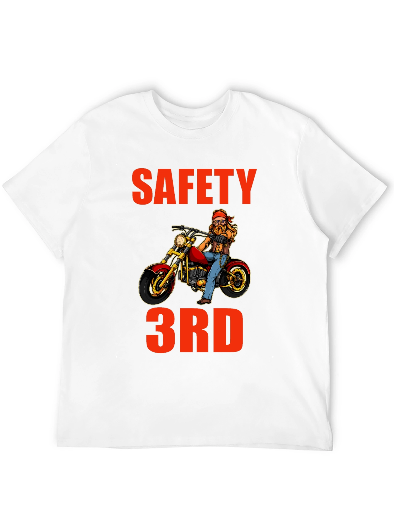 Safety 3rd Motorcycle T-Shirt - Funny Biker Tee