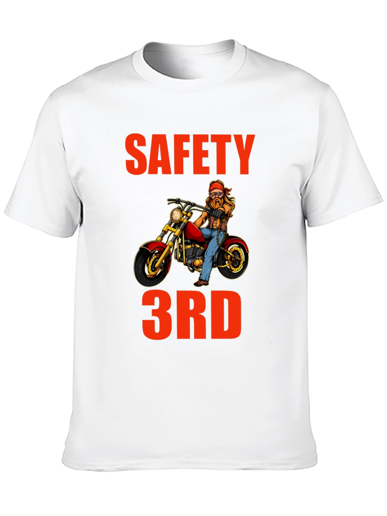 Safety 3rd Motorcycle T-Shirt - Funny Biker Tee