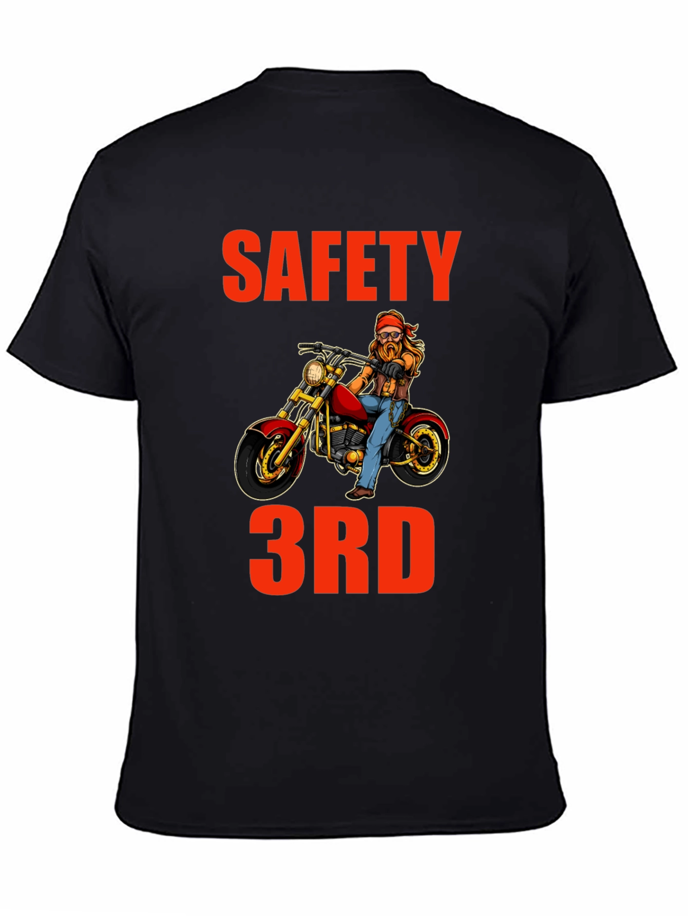Safety 3rd Motorcycle T-Shirt - Funny Biker Tee