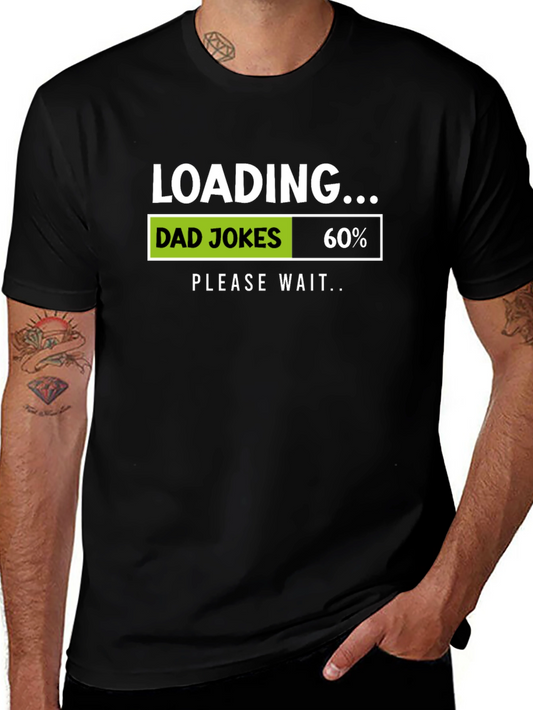 Dad Jokes Loading Funny Graphic T-Shirt