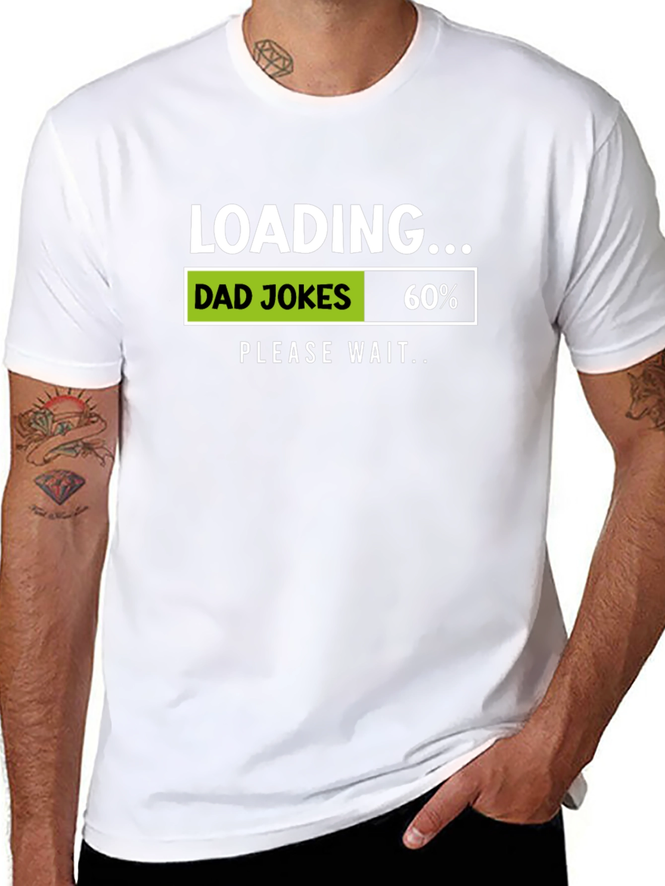 Dad Jokes Loading Funny Graphic T-Shirt