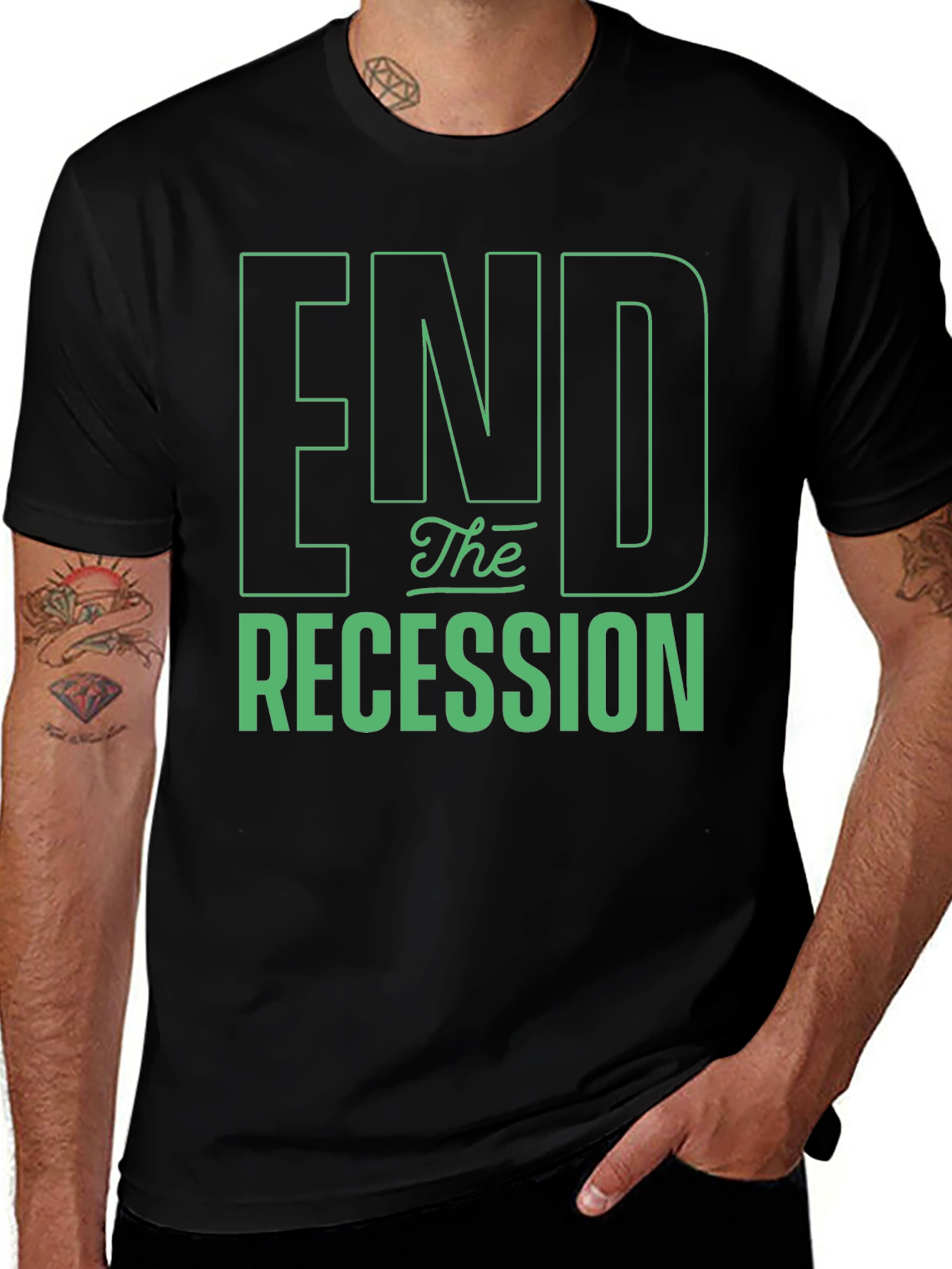 End the Recession Graphic T-Shirt