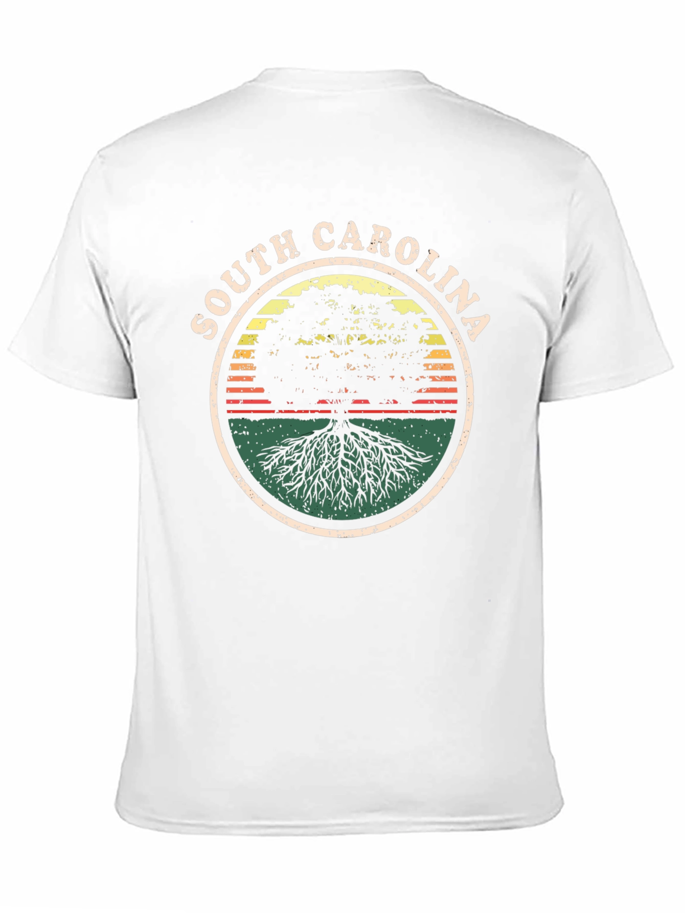 South Carolina Tree Graphic Tee - Black Casual Shirt