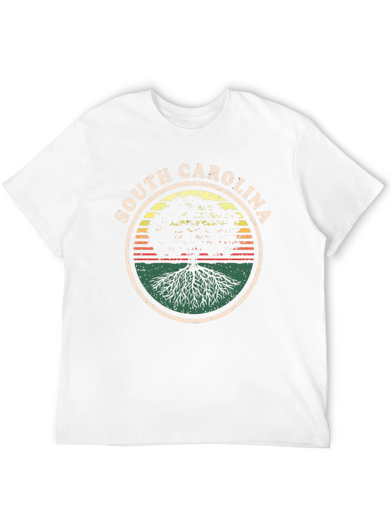 South Carolina Tree Graphic Tee - Black Casual Shirt