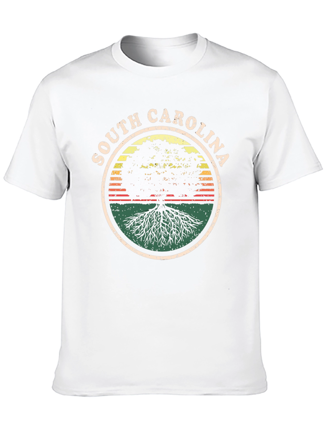 South Carolina Tree Graphic Tee - Black Casual Shirt