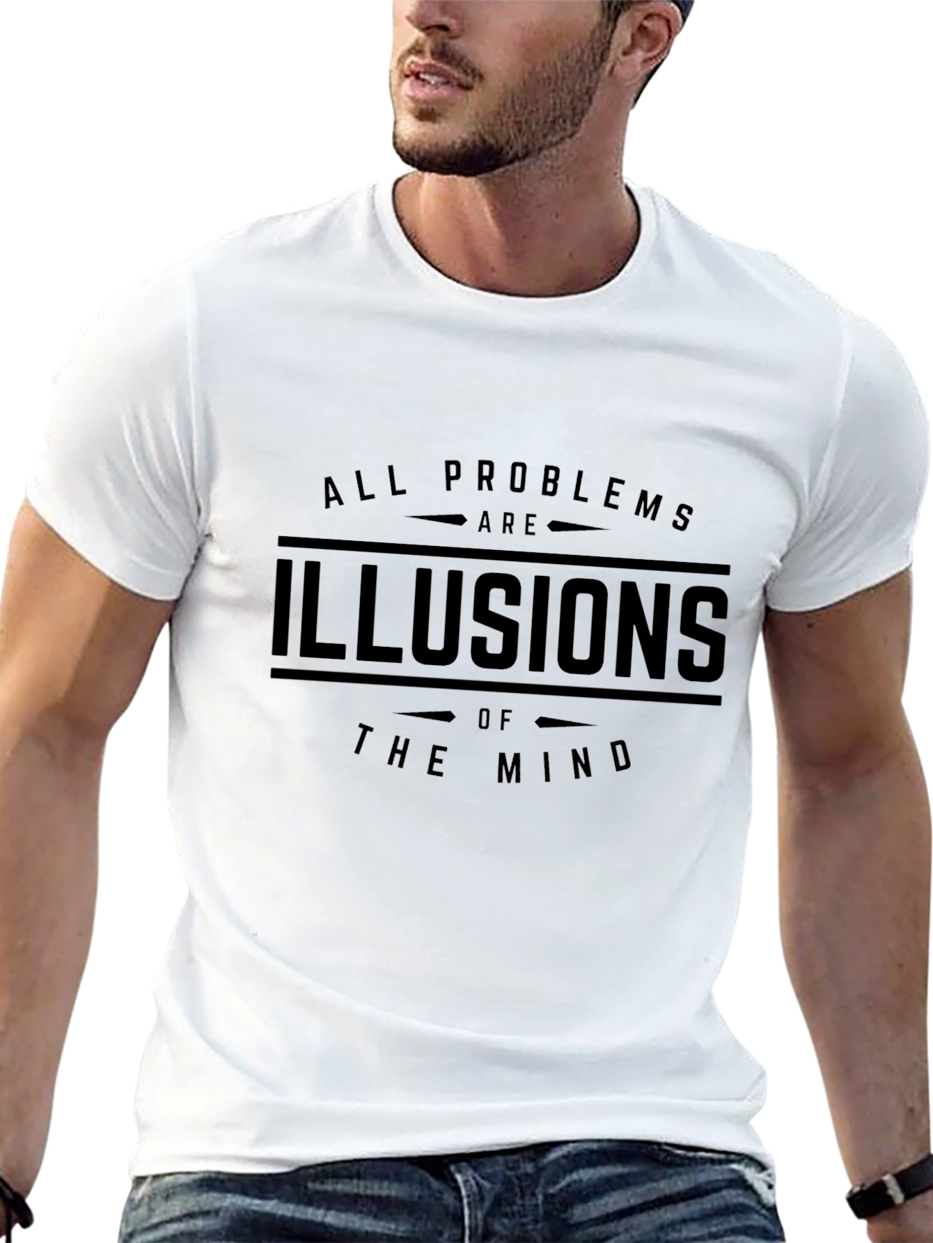 All Problems Are Illusions Black T-Shirt