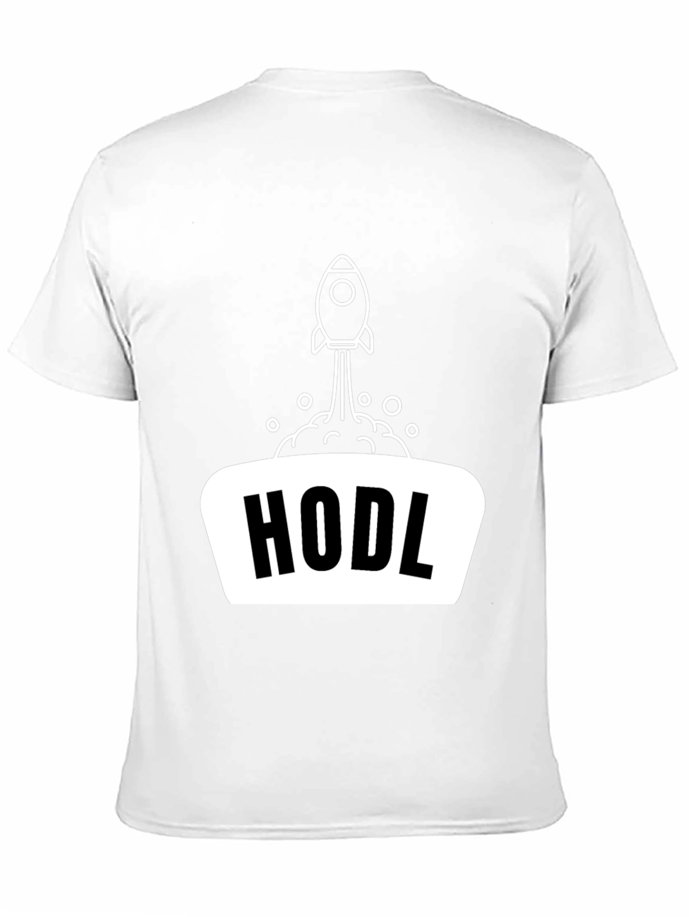 HODL Rocket Black T-Shirt - Crypto Investor Apparel