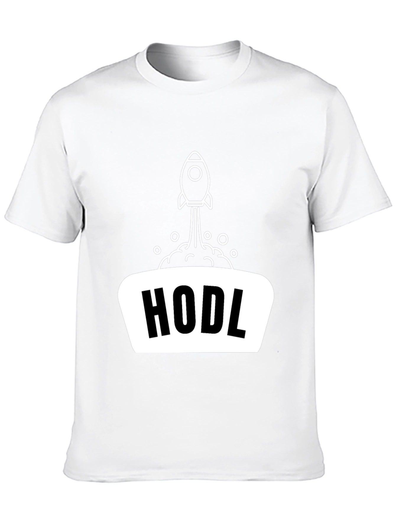 HODL Rocket Black T-Shirt - Crypto Investor Apparel
