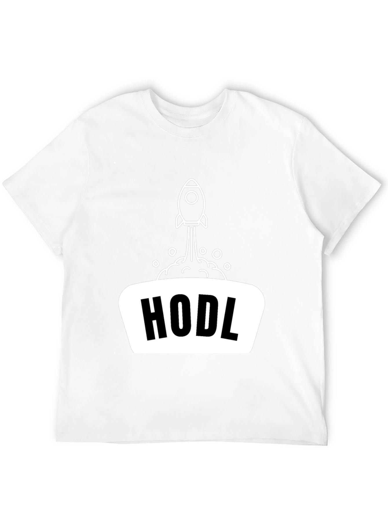 HODL Rocket Black T-Shirt - Crypto Investor Apparel