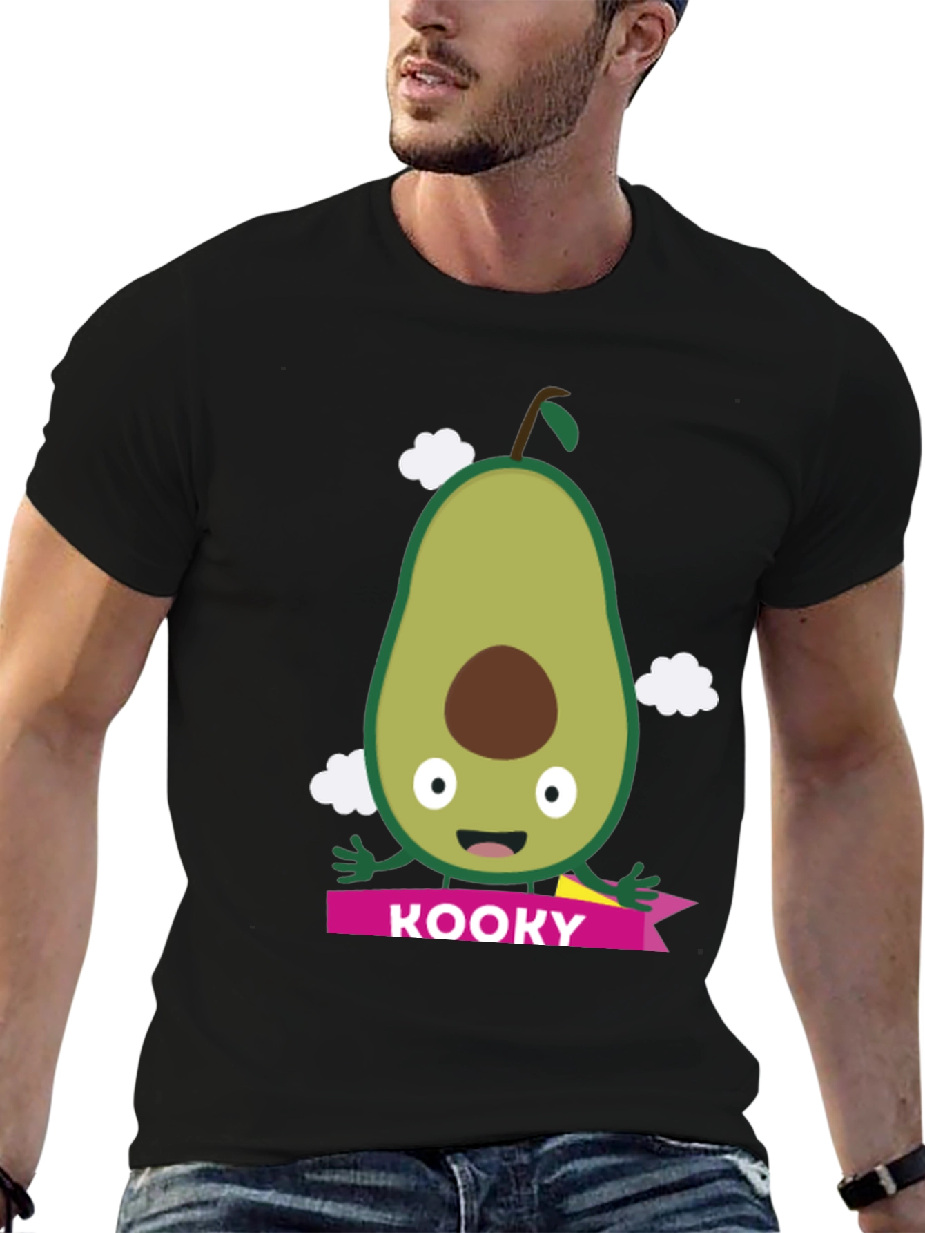 Kooky Avocado Graphic T-Shirt - Trendy Fruit Tee
