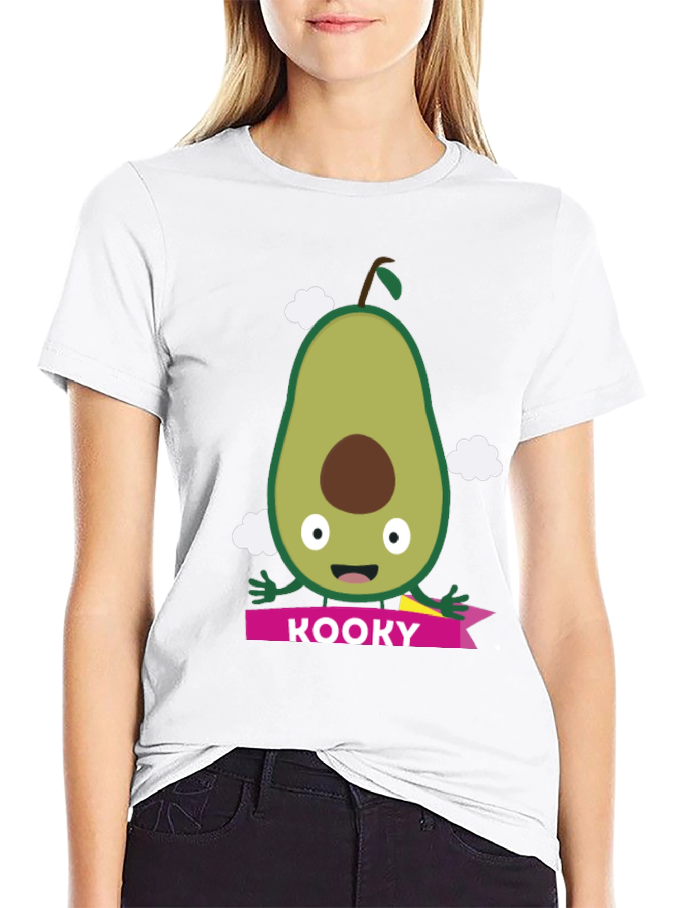 Kooky Avocado Graphic T-Shirt - Trendy Fruit Tee