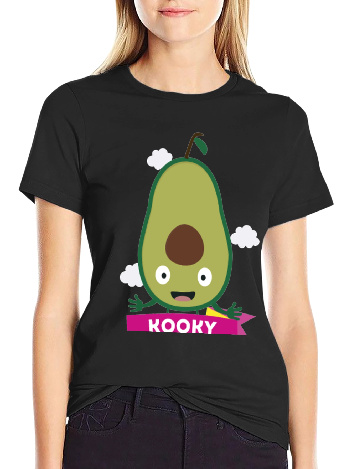 Kooky Avocado Graphic T-Shirt - Trendy Fruit Tee