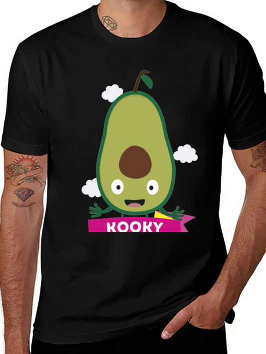 Kooky Avocado Graphic T-Shirt - Trendy Fruit Tee
