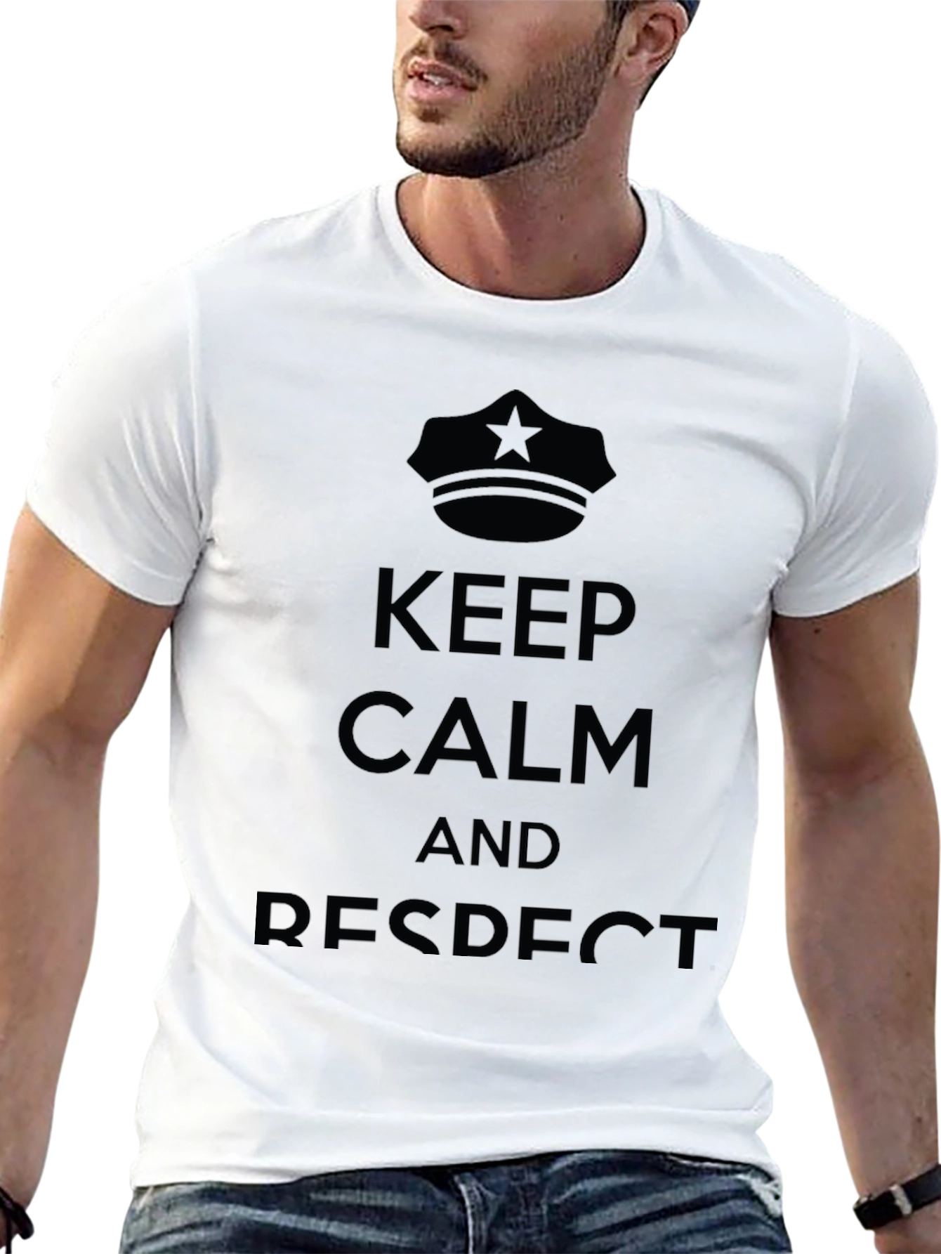 Keep Calm and Respect Graphic T-Shirt