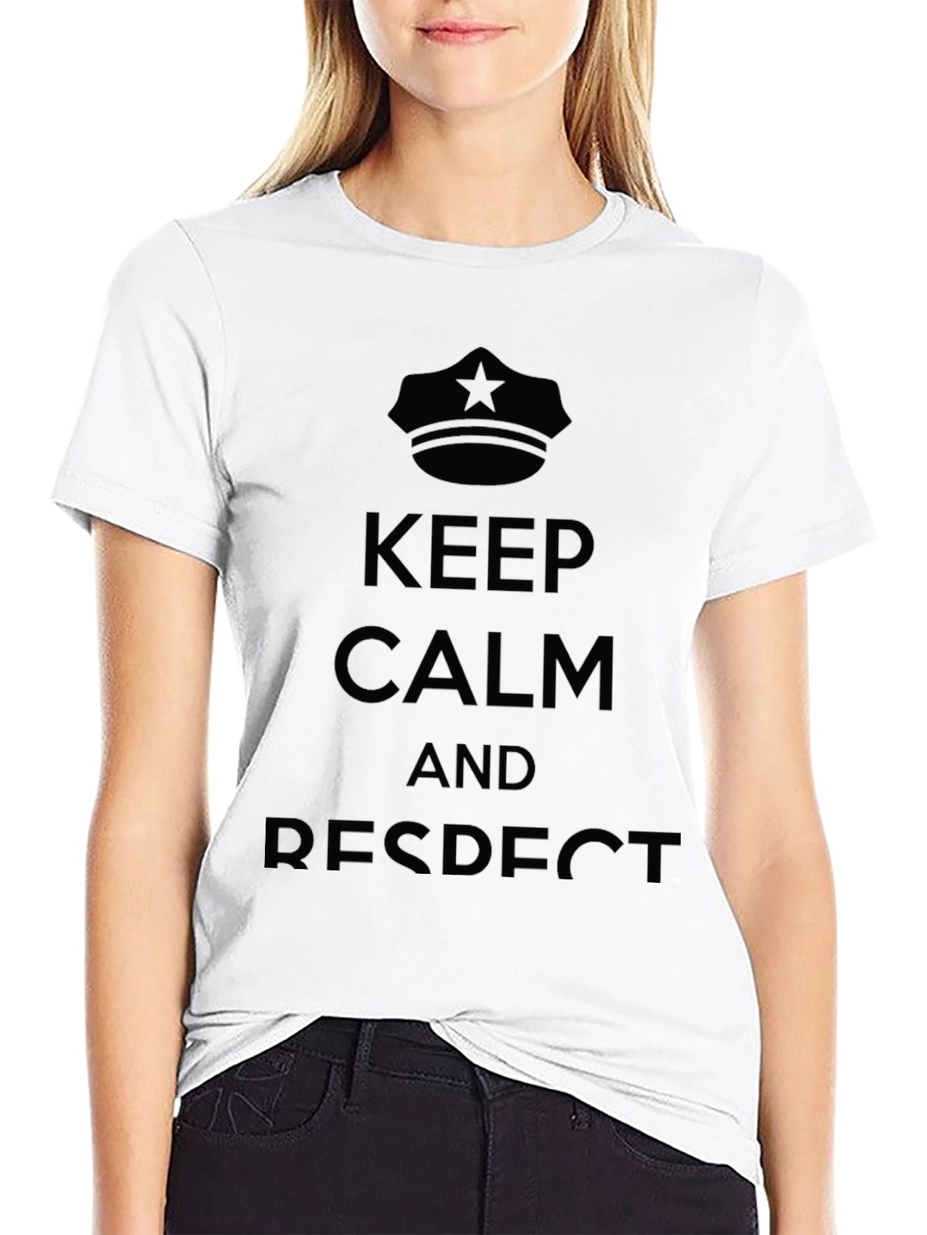 Keep Calm and Respect Graphic T-Shirt
