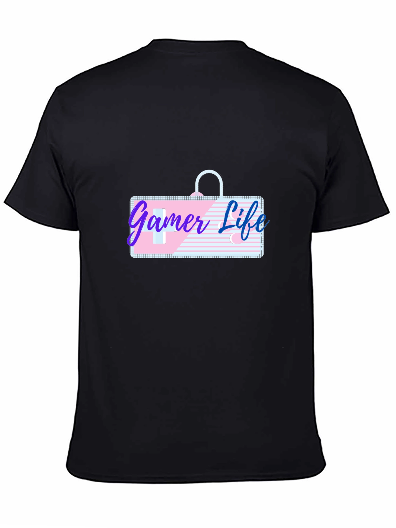 Gamer Life Graphic Tee - Black Casual T-Shirt