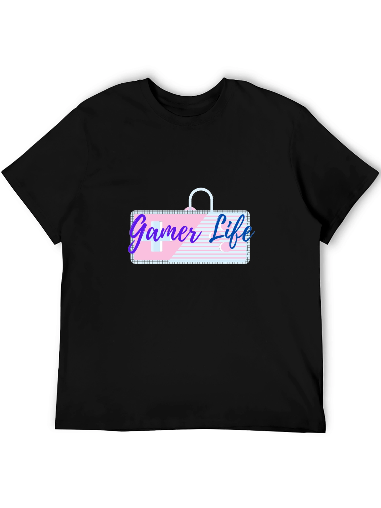 Gamer Life Graphic Tee - Black Casual T-Shirt