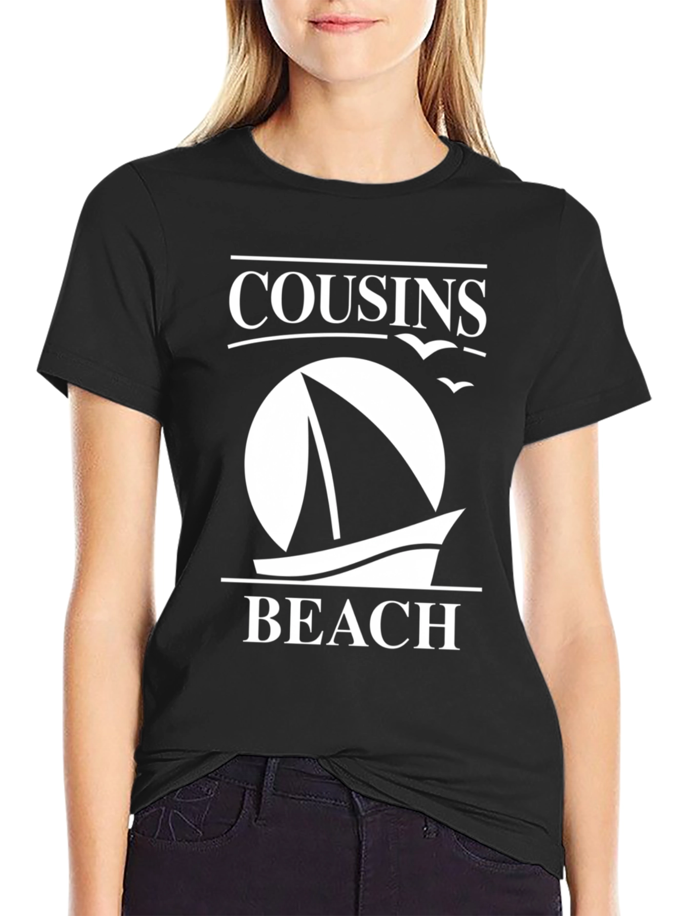 Cousins Beach Sailboat T-Shirt