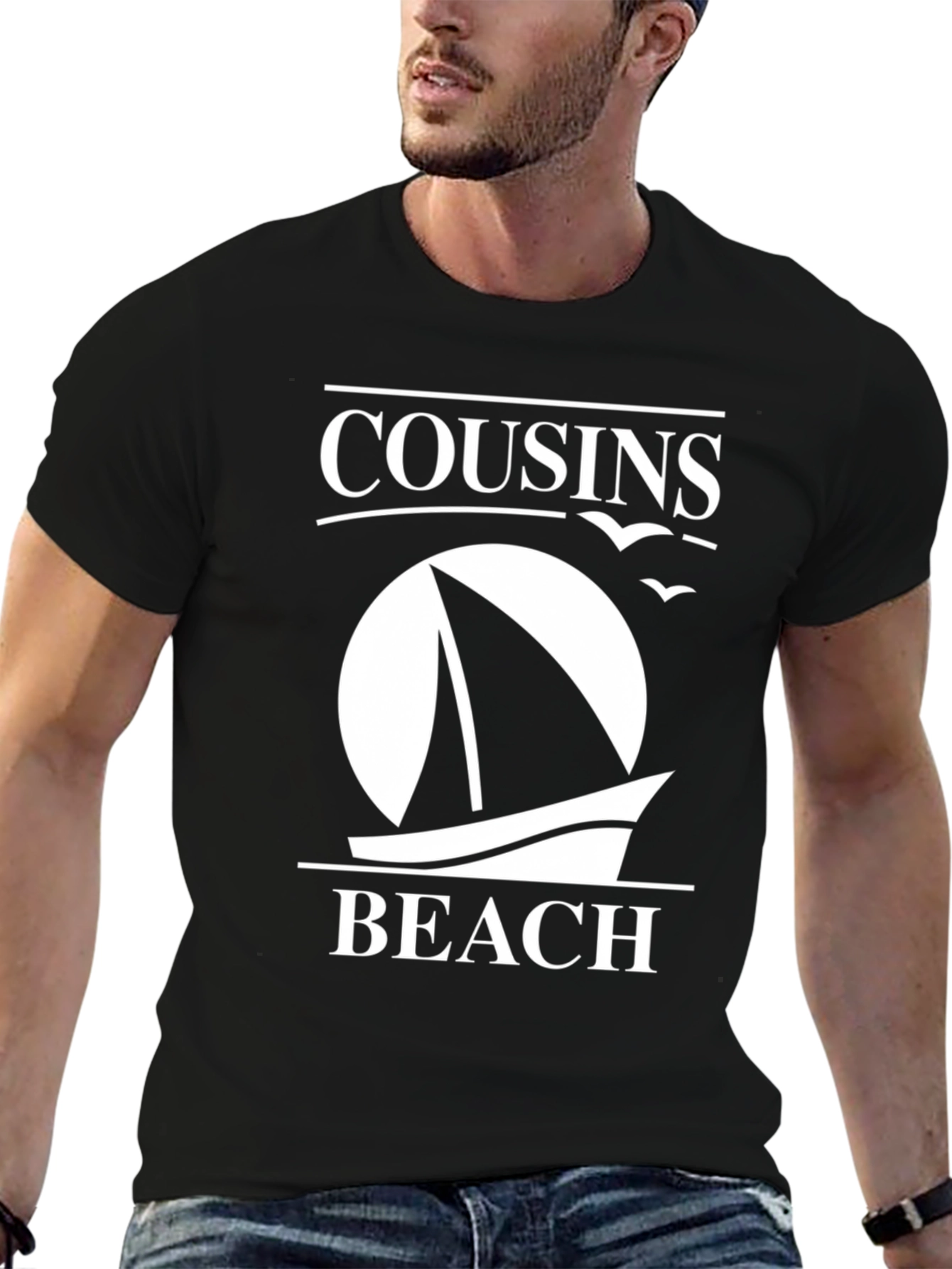 Cousins Beach Sailboat T-Shirt