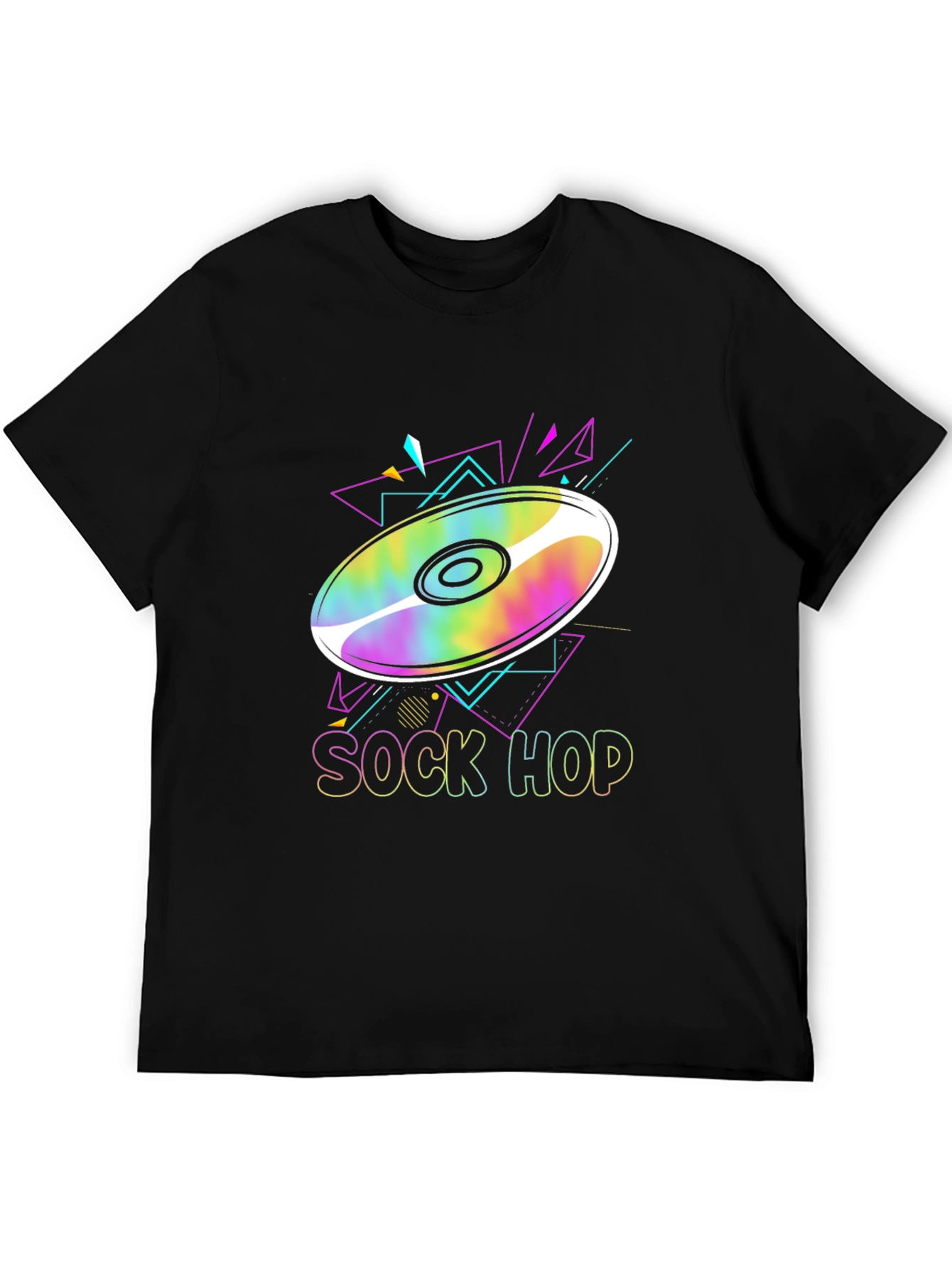 Retro Sock Hop Graphic Tee - 80s Party T-Shirt