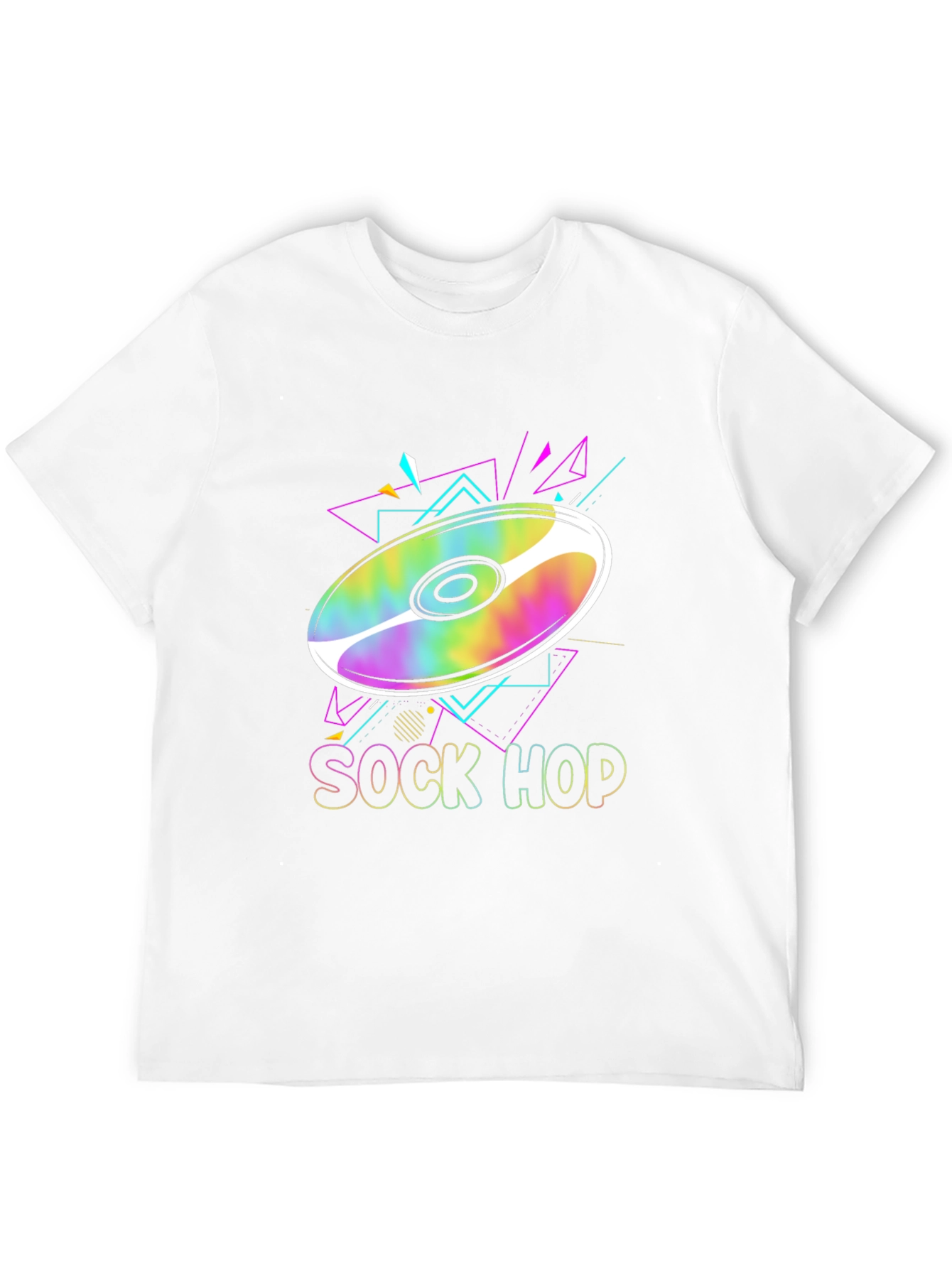 Retro Sock Hop Graphic Tee - 80s Party T-Shirt