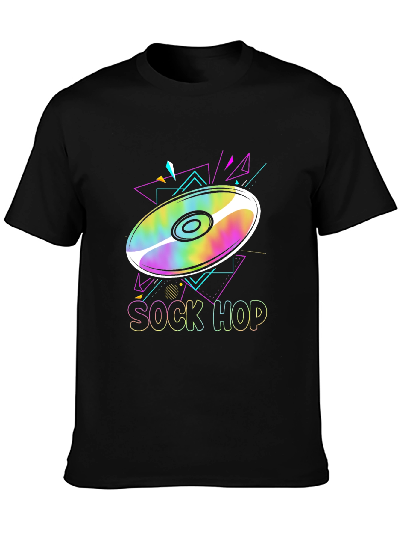 Retro Sock Hop Graphic Tee - 80s Party T-Shirt