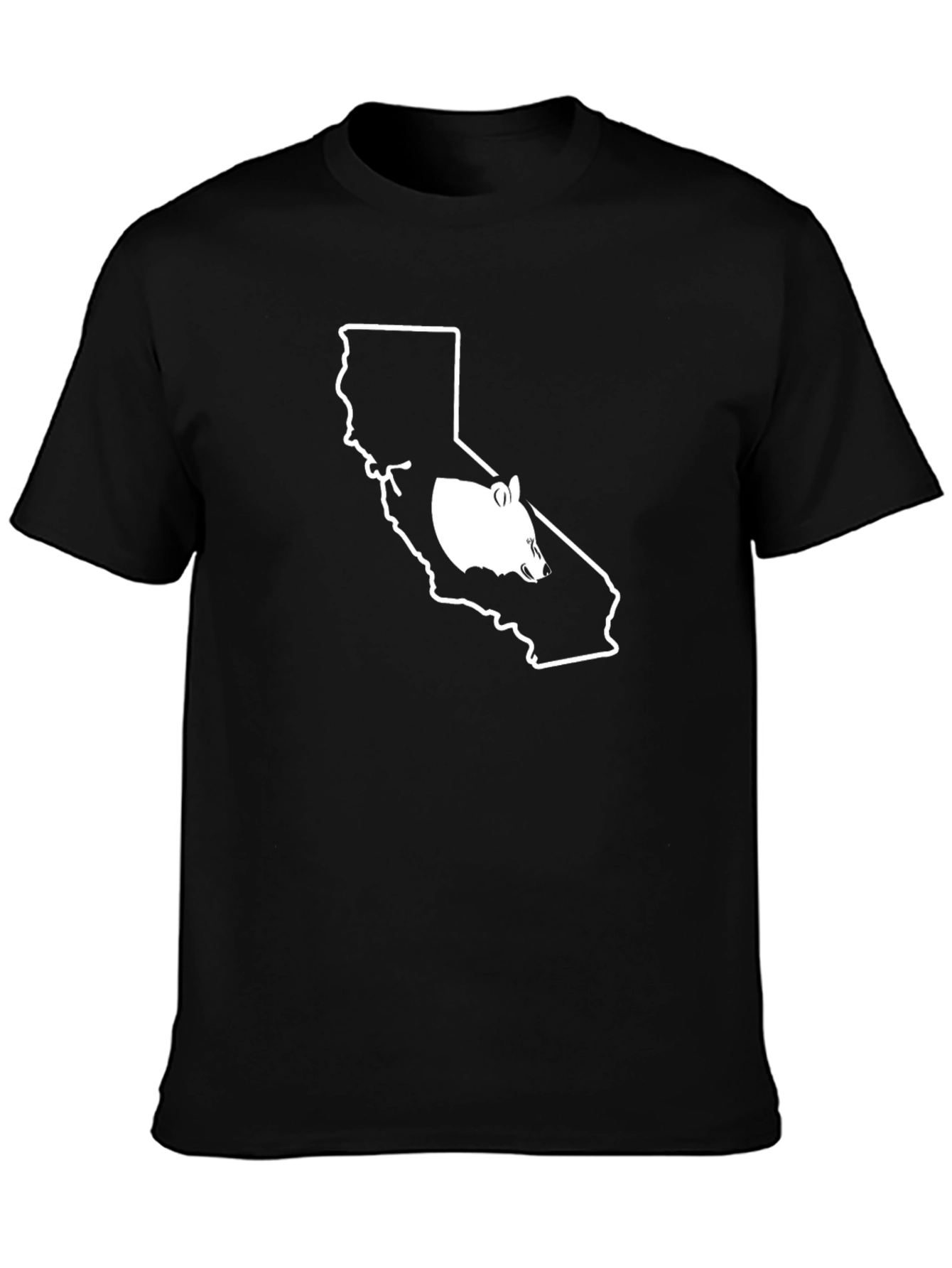 California Bear Graphic Tee - Black