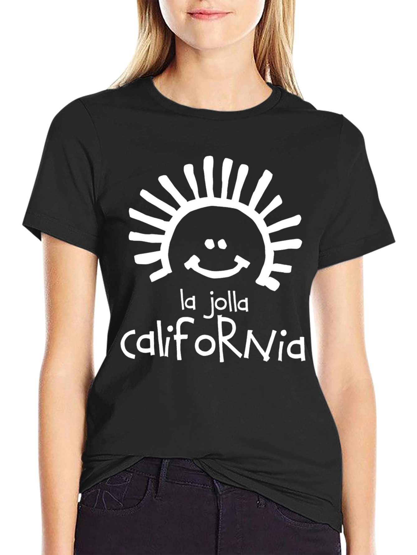 La Jolla California Graphic Tee - Black