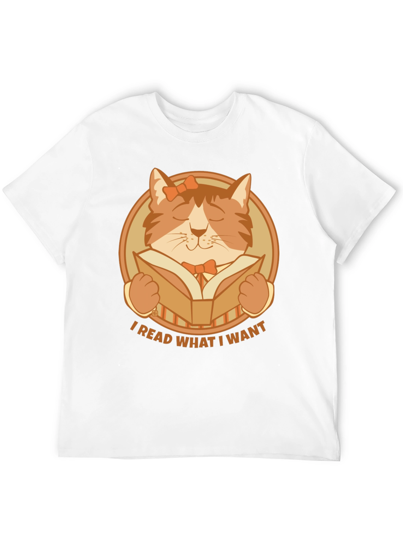 I Read What I Want Cat Graphic T-Shirt