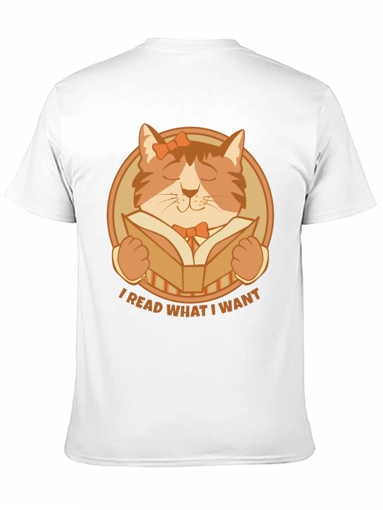 I Read What I Want Cat Graphic T-Shirt