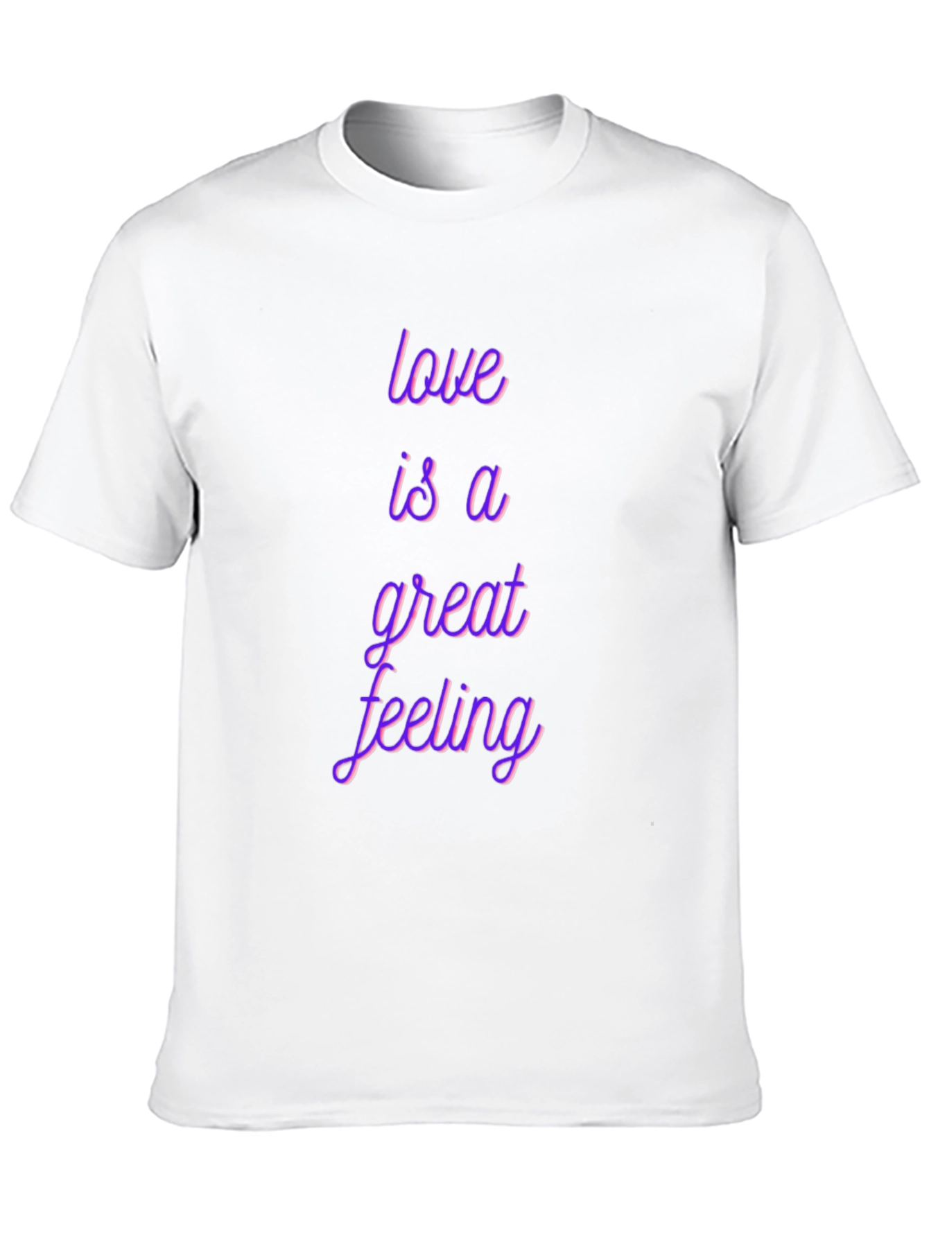 Love is a Great Feeling Black T-Shirt