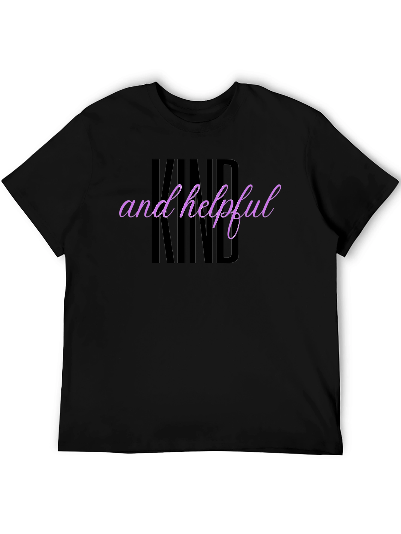 Kind and Helpful Graphic Tee - Black