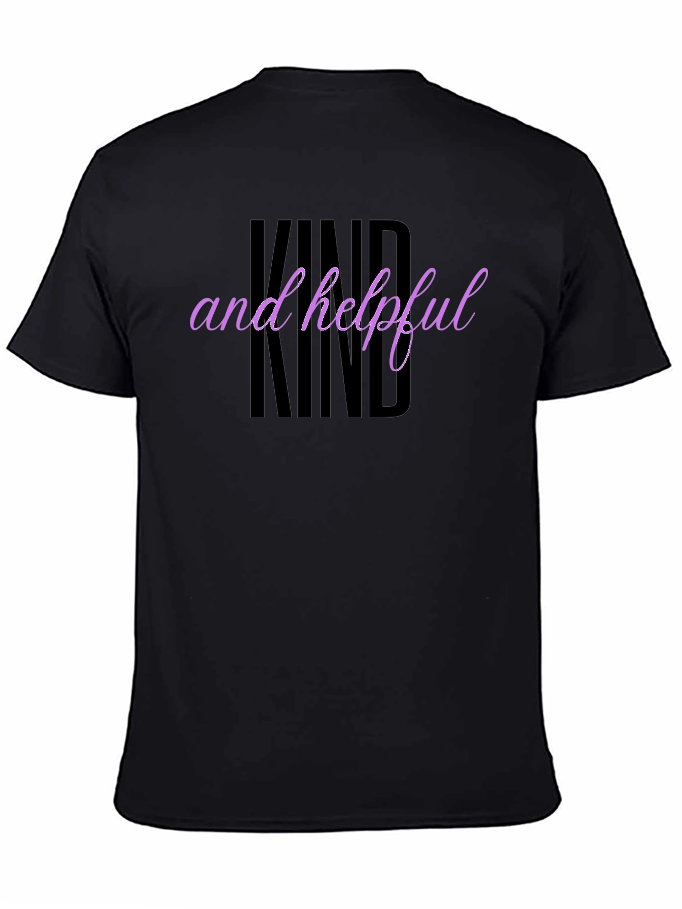 Kind and Helpful Graphic Tee - Black